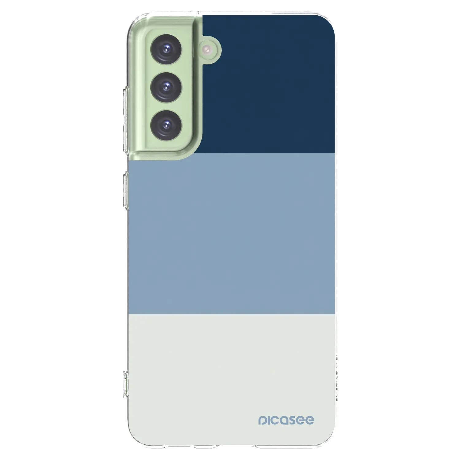 Picasee silikonska prozirna maskica za Samsung Galaxy S21 FE 5G - Coastal Blue