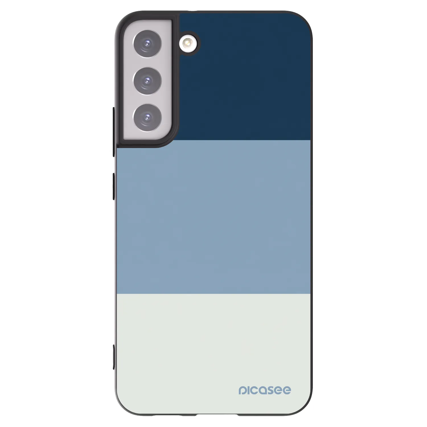 Picasee crna silikonska maskica za Samsung Galaxy S22+ 5G - Coastal Blue