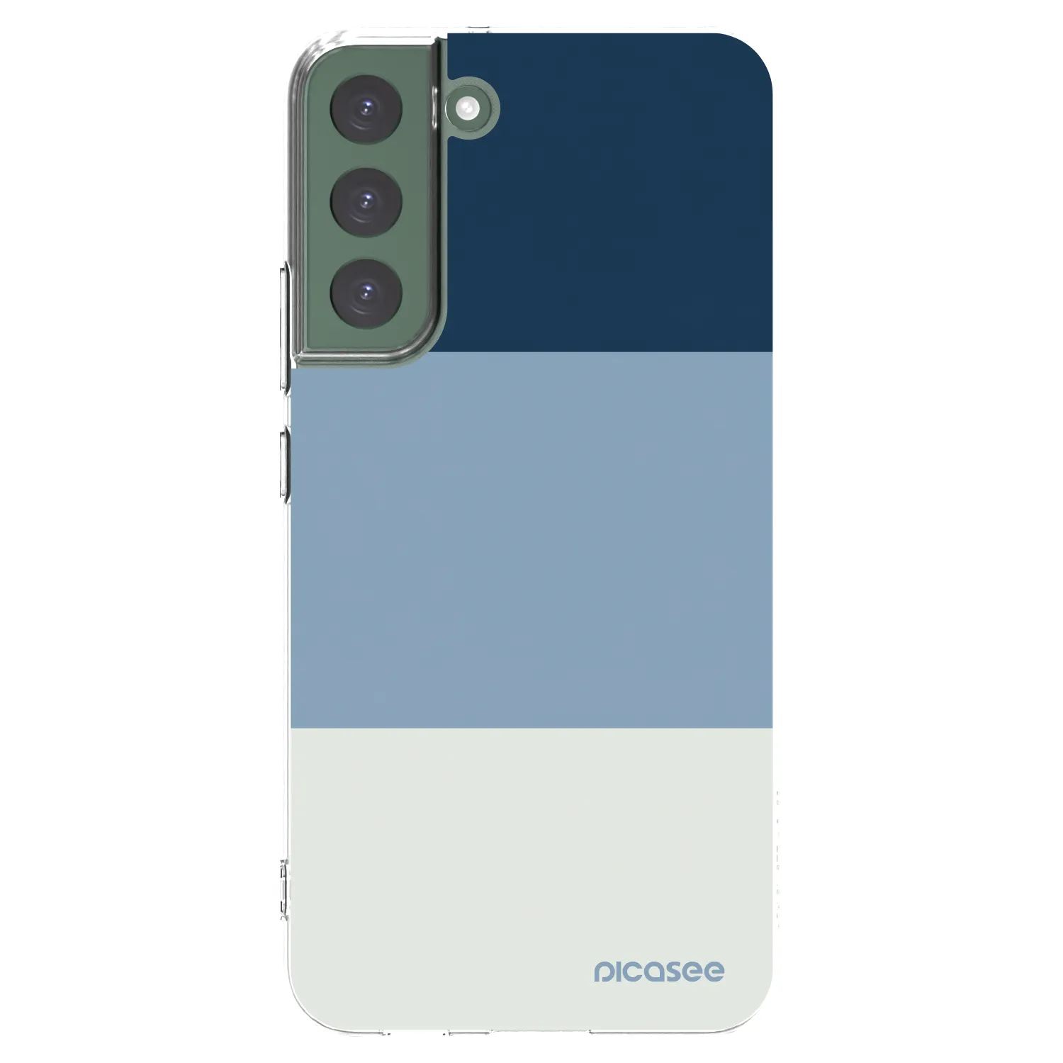 Picasee silikonska prozirna maskica za Samsung Galaxy S22+ 5G - Coastal Blue