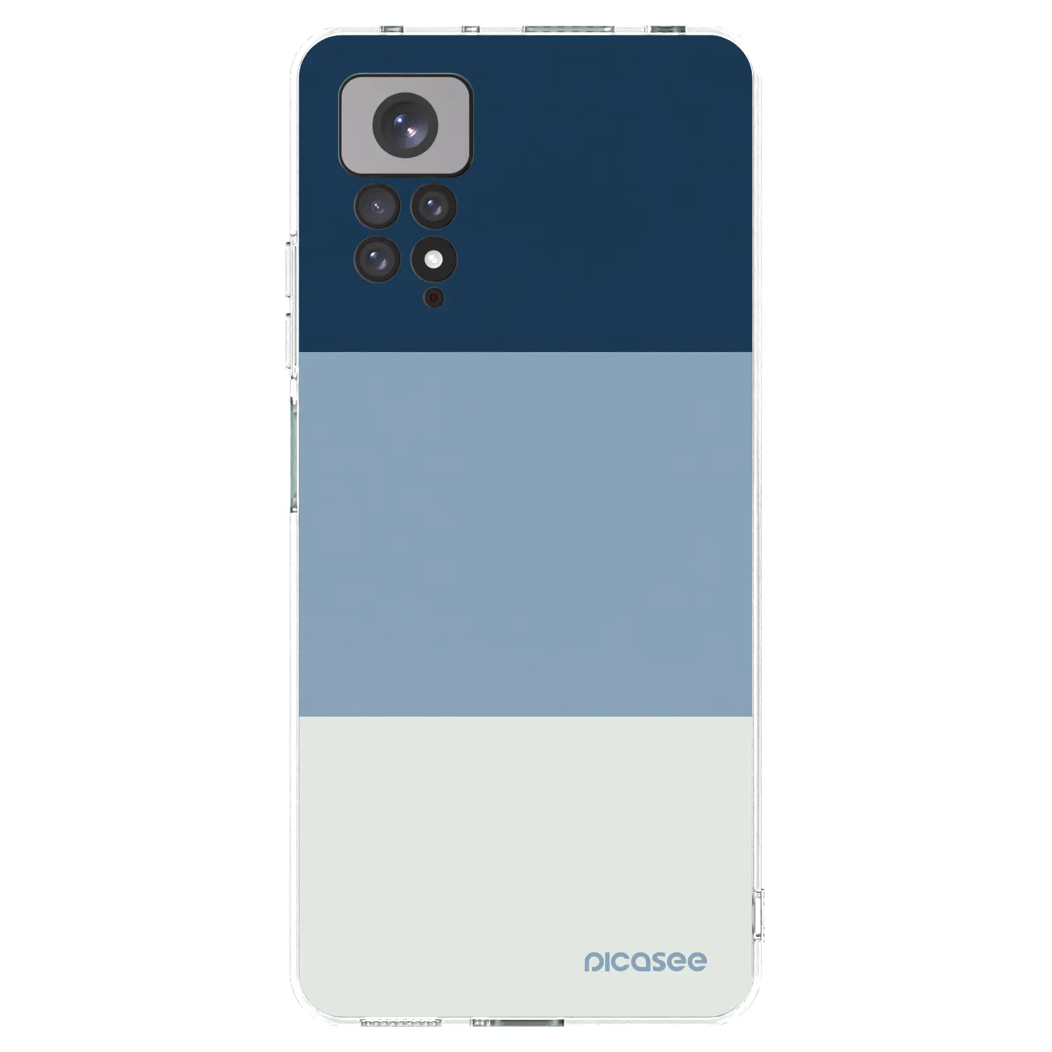 Picasee silikonska prozirna maskica za Xiaomi Redmi Note 11S 4G - Coastal Blue