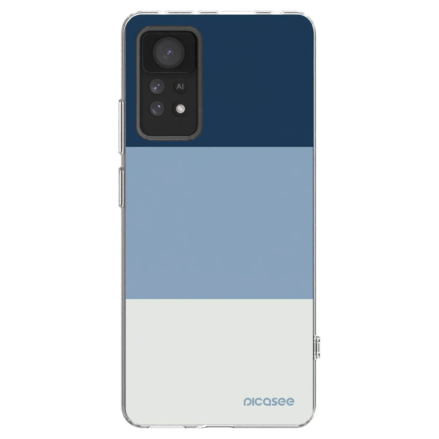 Picasee silikonska prozirna maskica za Xiaomi Redmi Note 11 Pro 5G - Coastal Blue