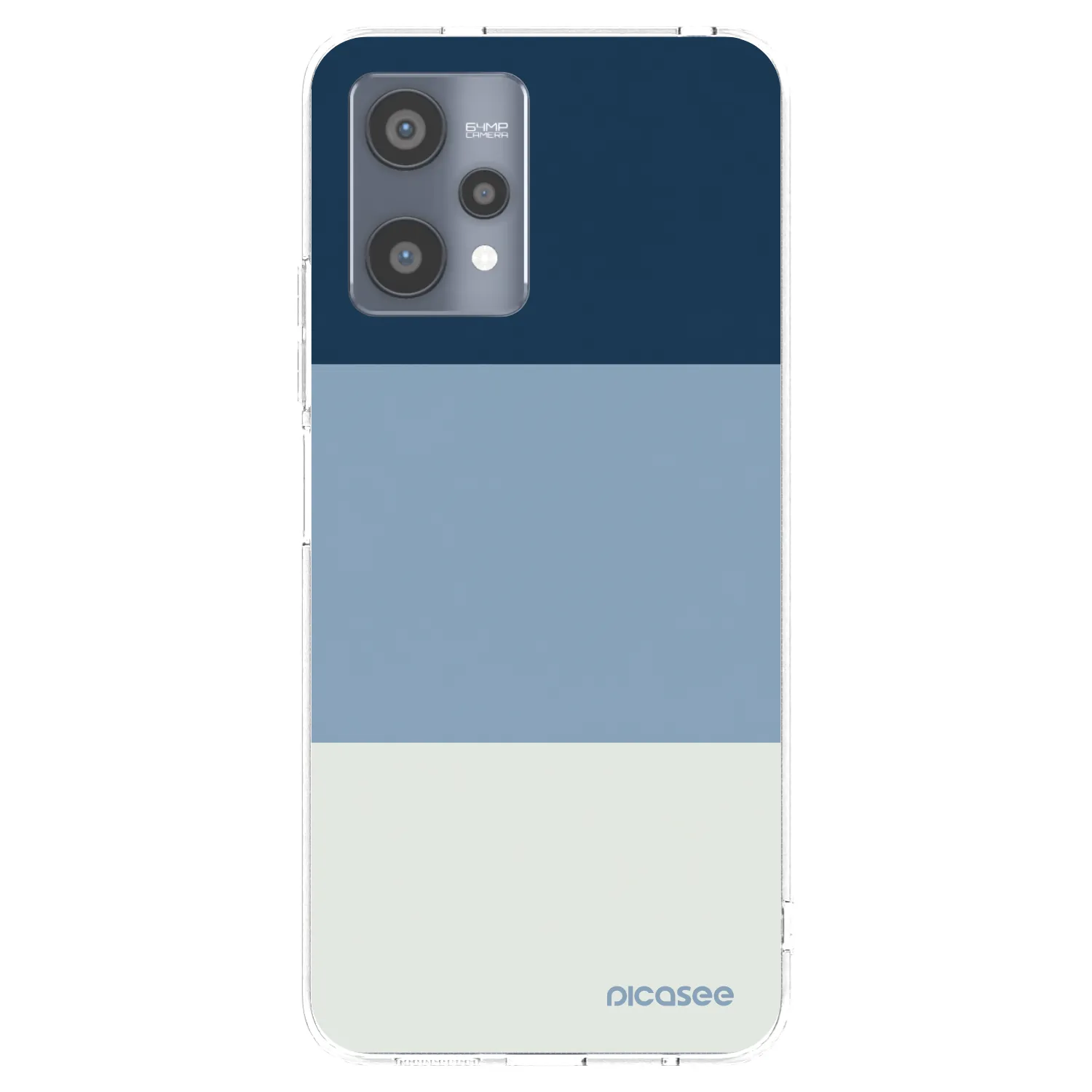 Picasee silikonska prozirna maskica za Realme 9 Pro 5G - Coastal Blue