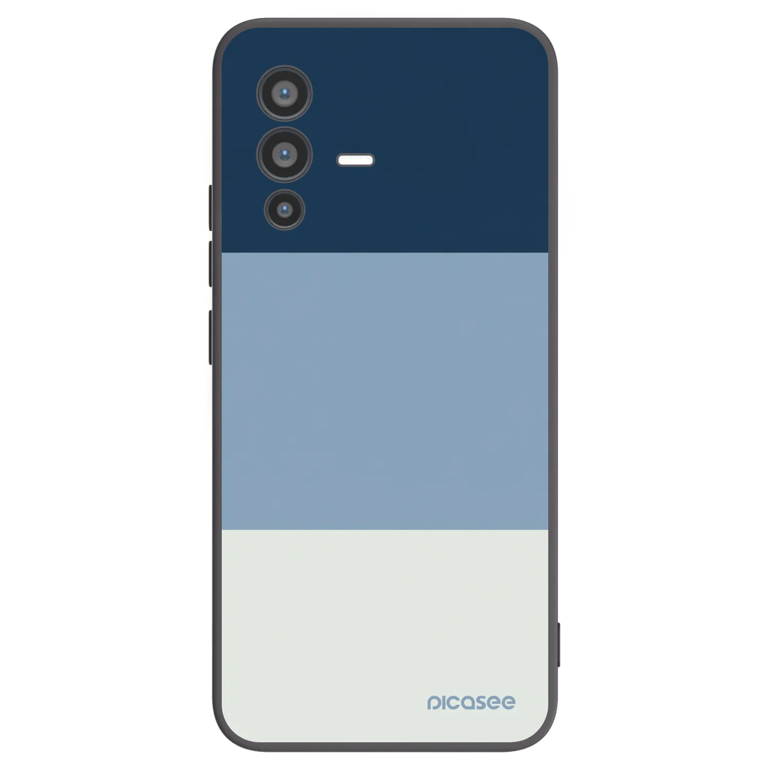 Picasee crna silikonska maskica za Vivo V23 5G - Coastal Blue