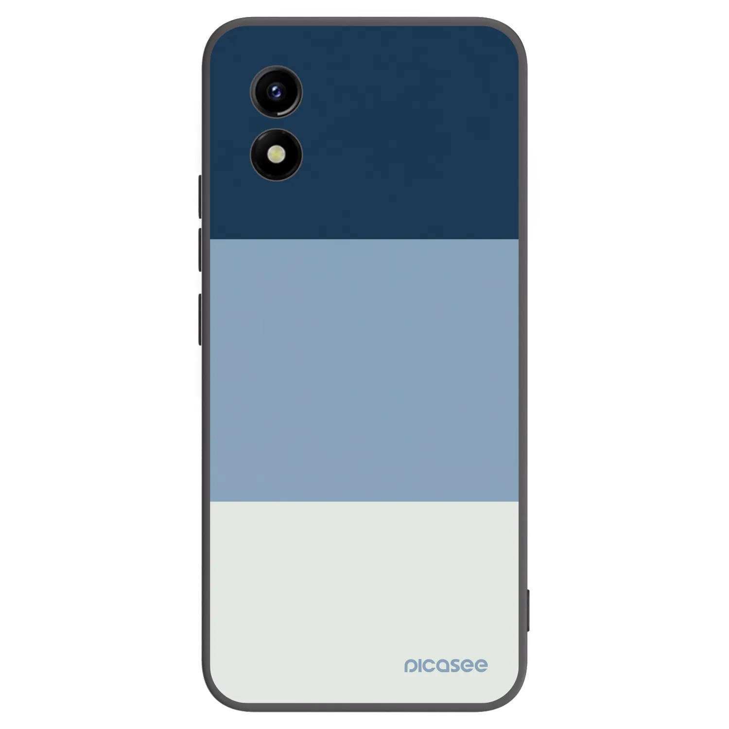 Picasee crna silikonska maskica za Vivo Y01 - Coastal Blue