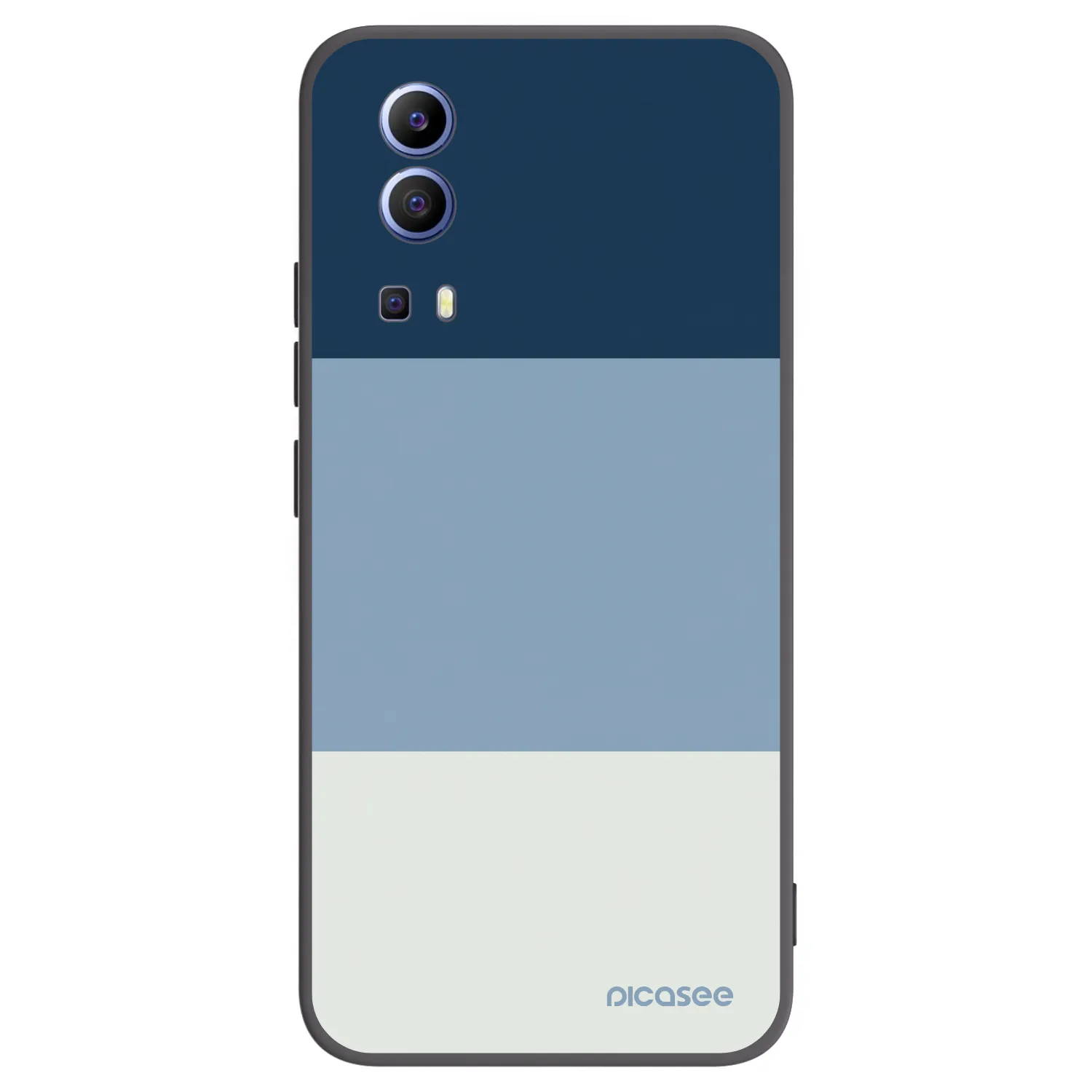 Picasee crna silikonska maskica za Vivo Y52 5G - Coastal Blue