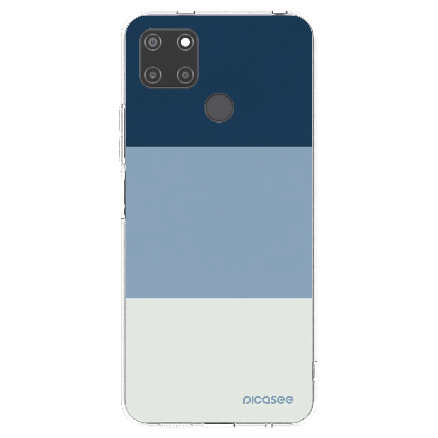 Picasee silikonska prozirna maskica za Realme C21Y - Coastal Blue