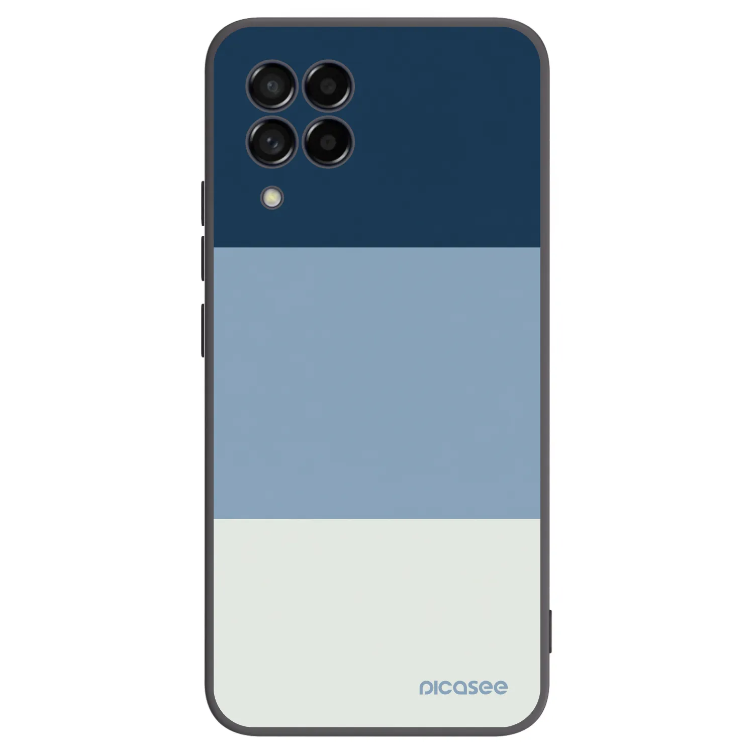 Picasee crna silikonska maskica za Samsung Galaxy M53 5G - Coastal Blue