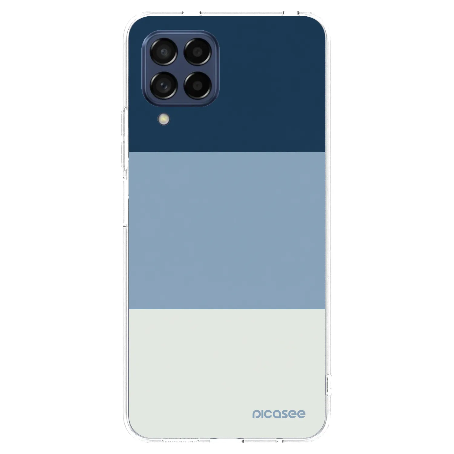 Picasee silikonska prozirna maskica za Samsung Galaxy M53 5G - Coastal Blue
