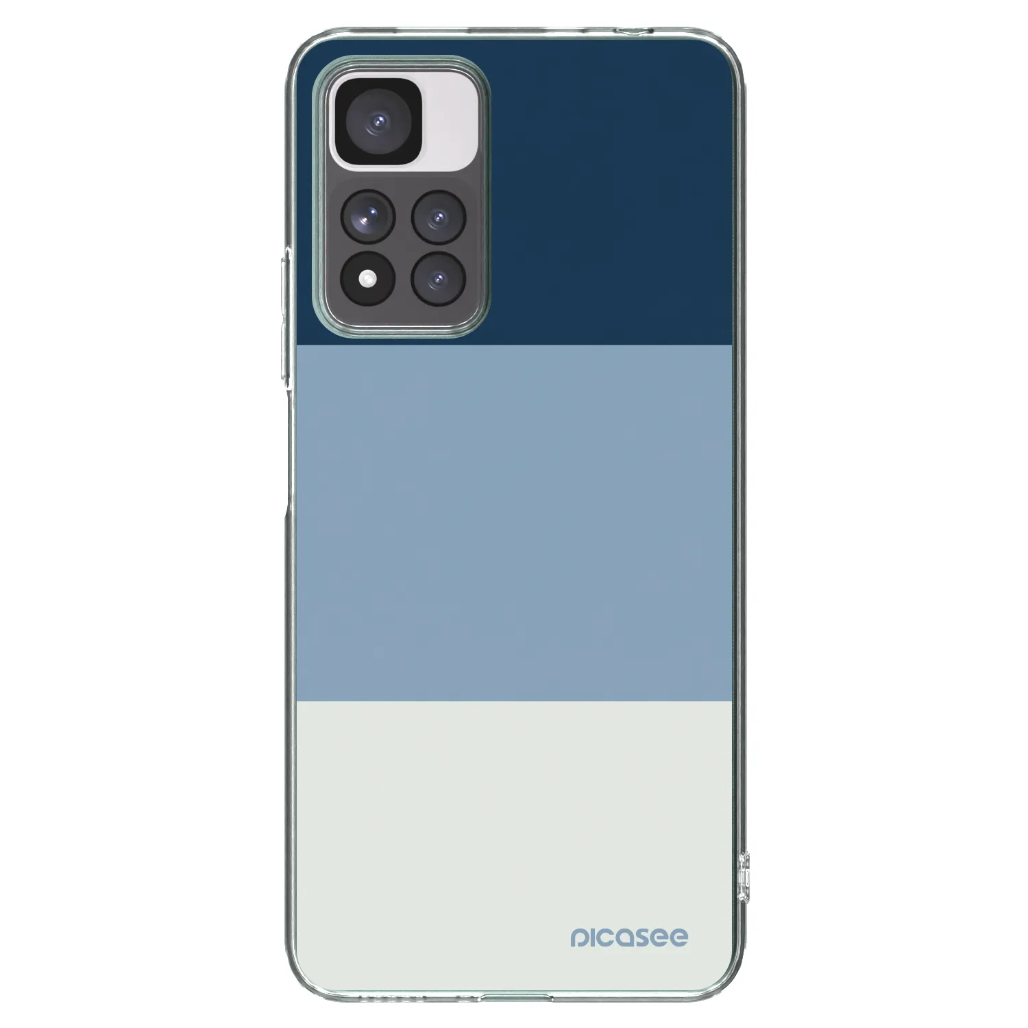 Picasee silikonska prozirna maskica za Xiaomi Redmi Note 11 Pro+ 5G - Coastal Blue