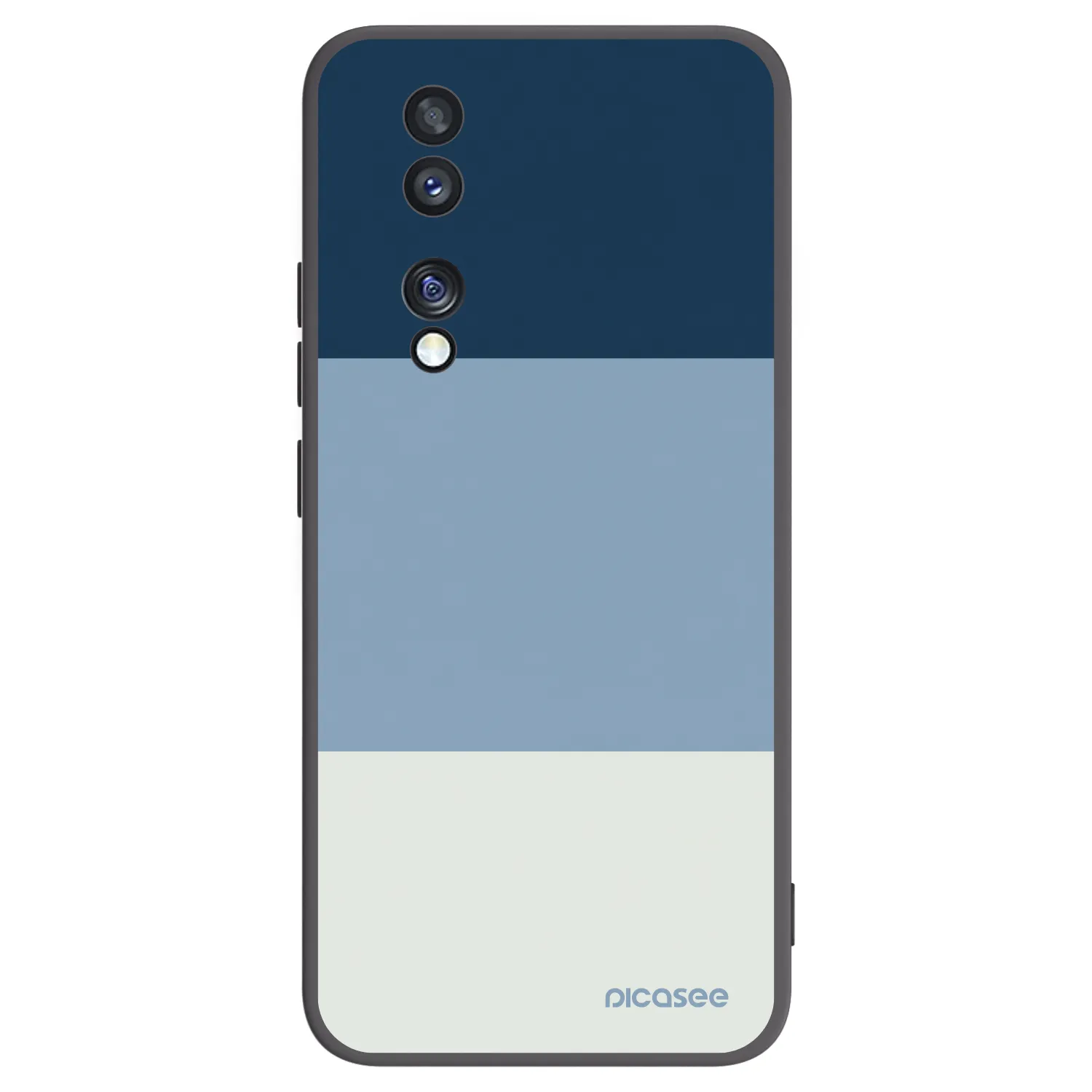 Picasee crna silikonska maskica za Honor 70 - Coastal Blue