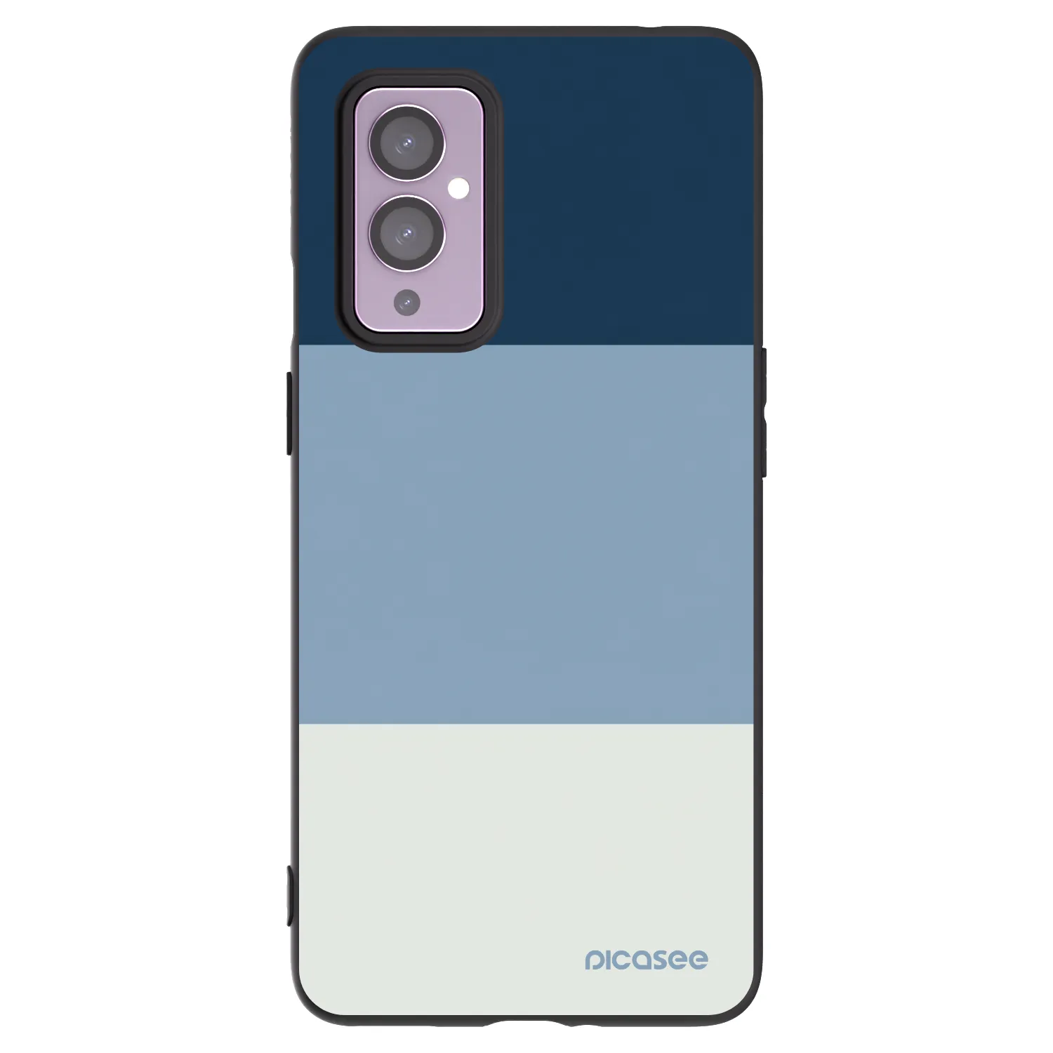 Picasee crna silikonska maskica za OnePlus 9 - Coastal Blue