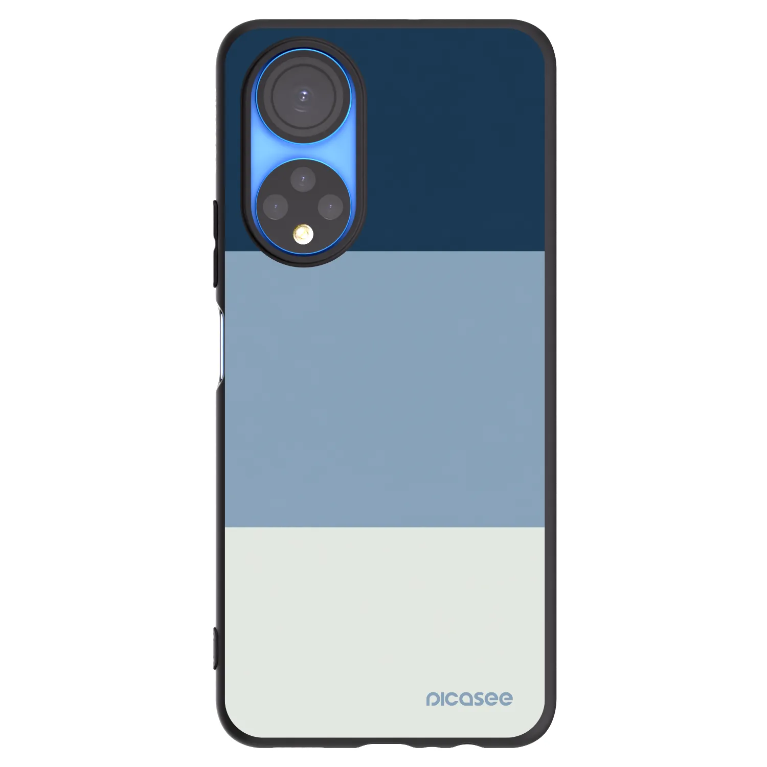 Picasee crna silikonska maskica za Honor X7 - Coastal Blue