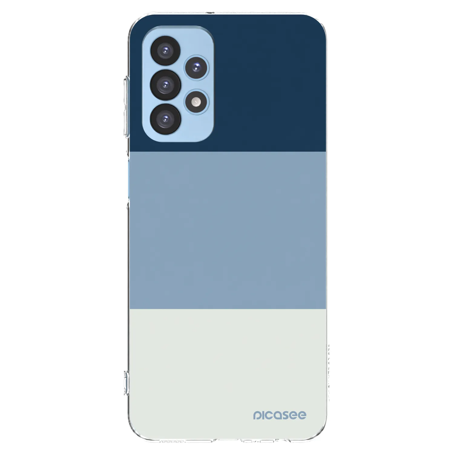 Picasee silikonska prozirna maskica za Samsung Galaxy A23 A235F 4G - Coastal Blue