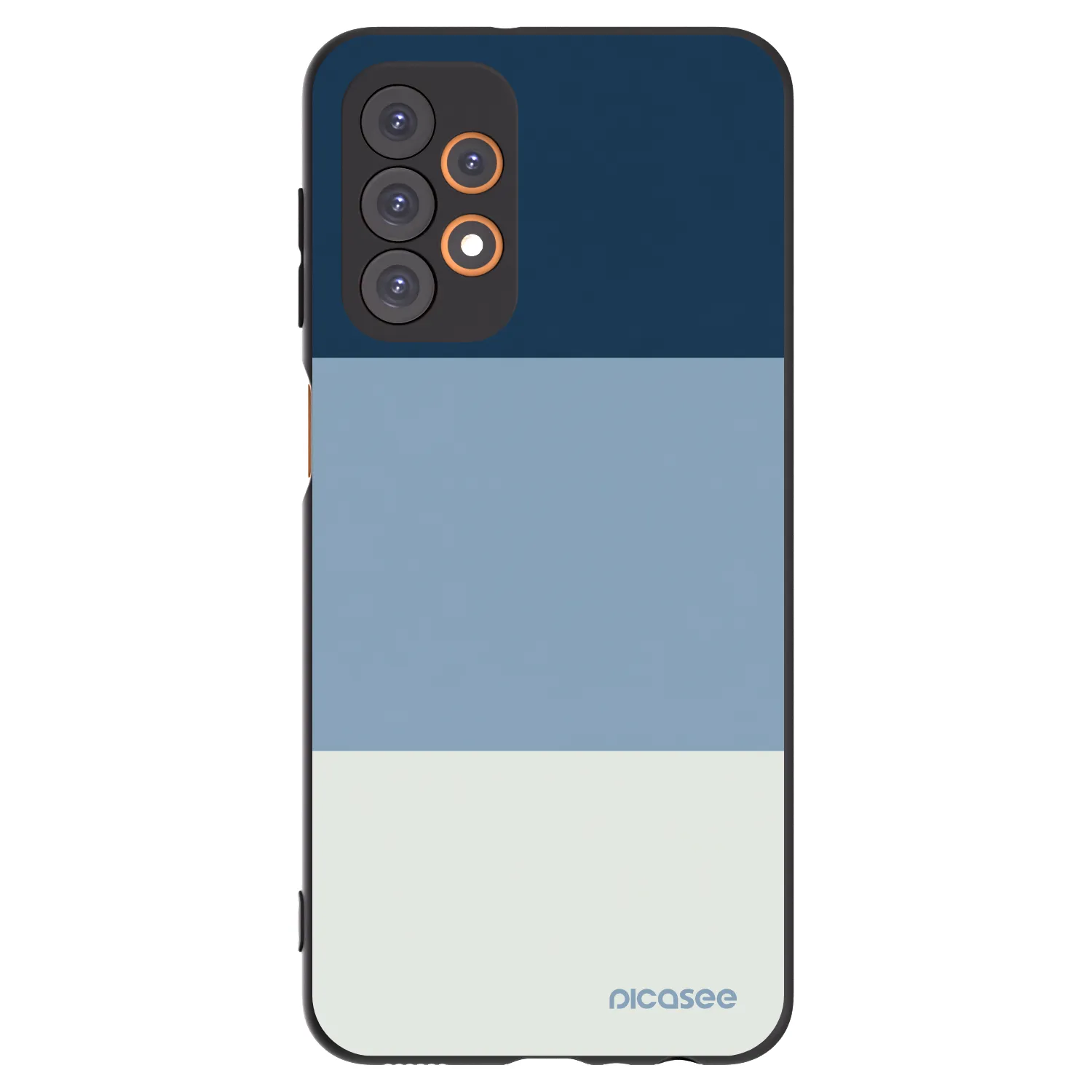 Picasee crna silikonska maskica za Samsung Galaxy A23 A236B 5G - Coastal Blue