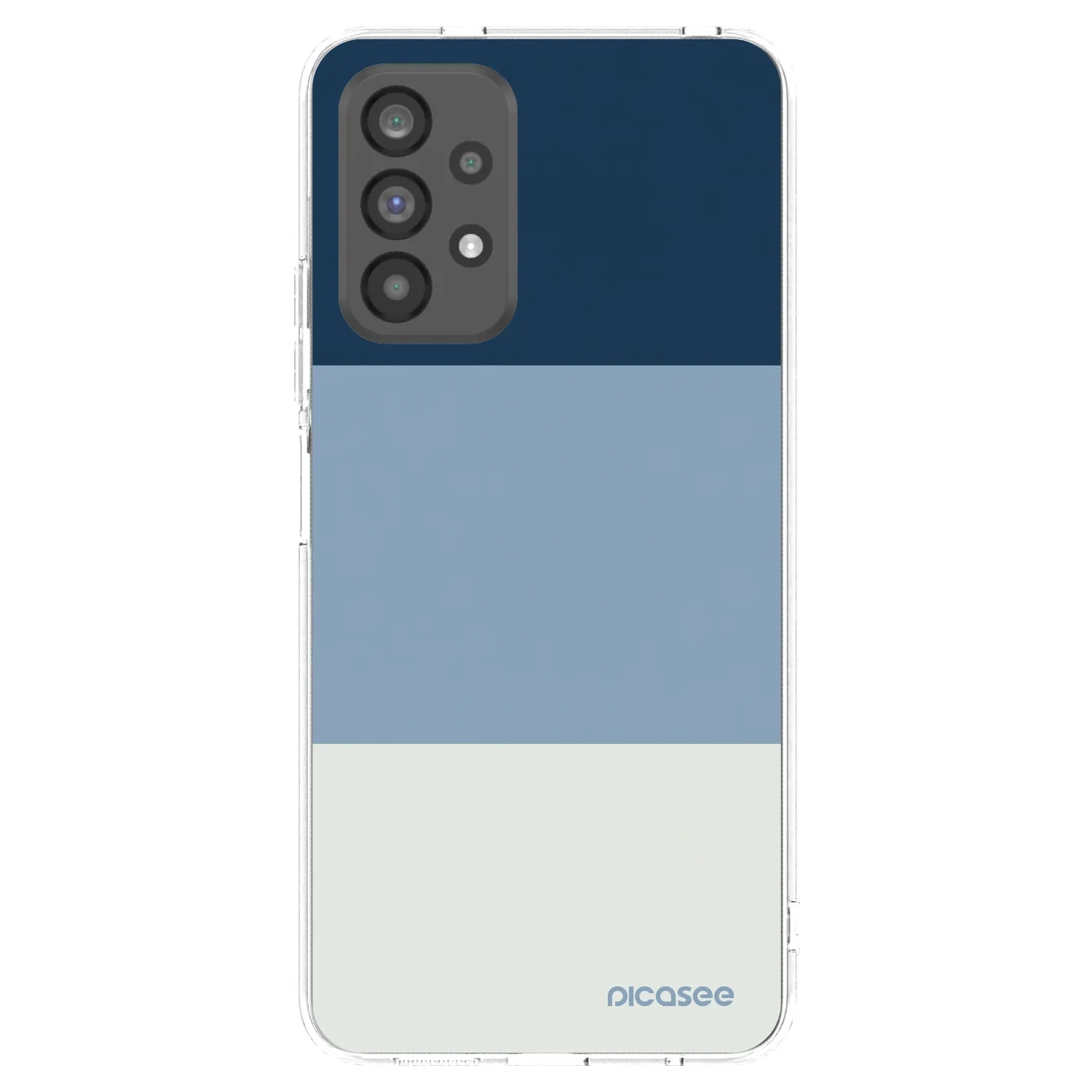 Picasee silikonska prozirna maskica za Samsung Galaxy A73 5G - Coastal Blue