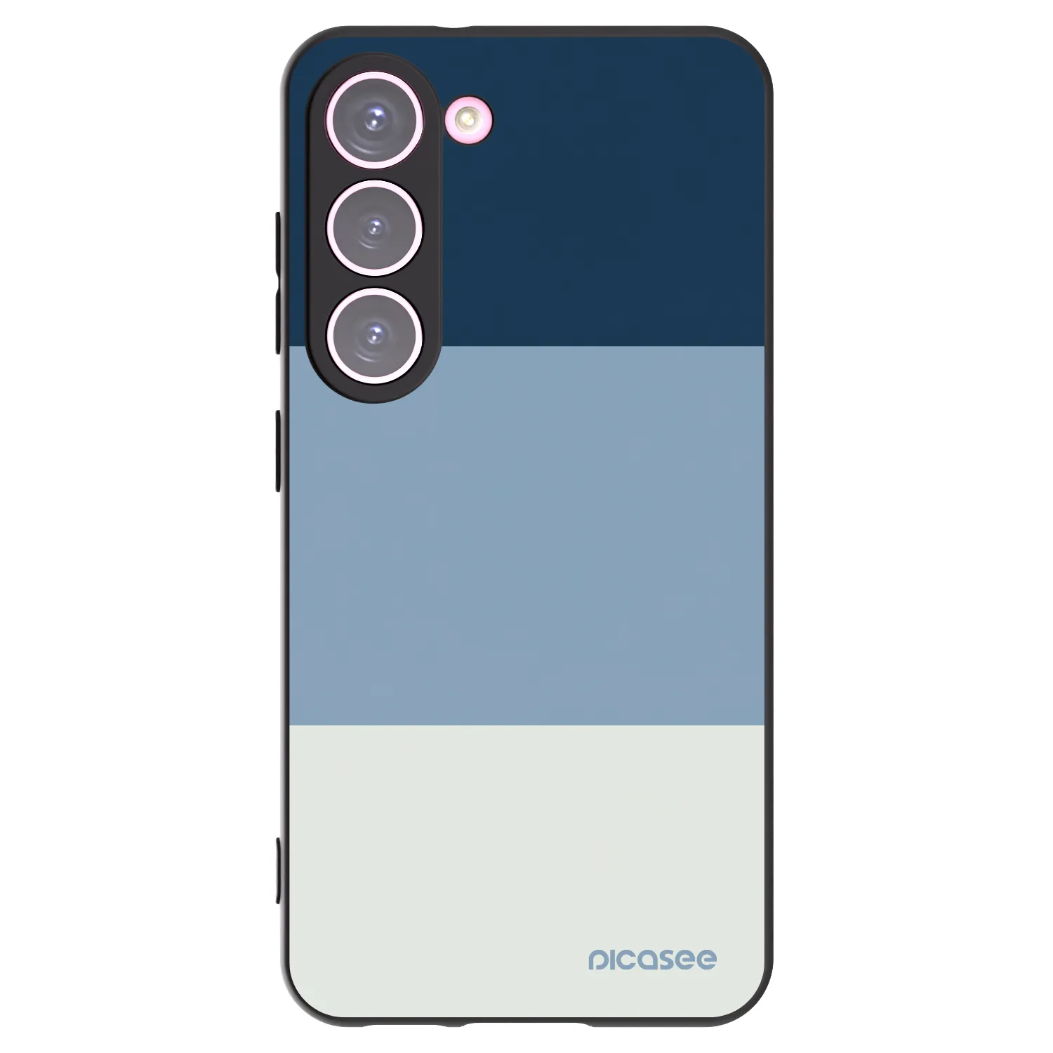 Picasee crna silikonska maskica za Samsung Galaxy S23 5G - Coastal Blue