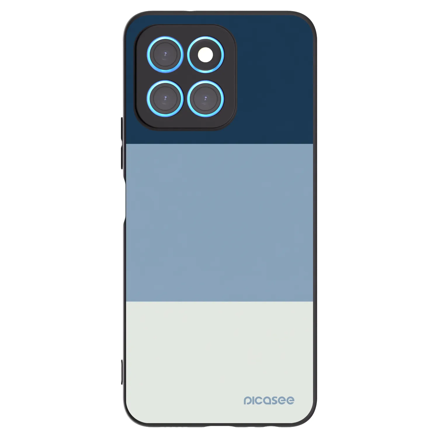 Picasee crna silikonska maskica za Honor X8 5G - Coastal Blue
