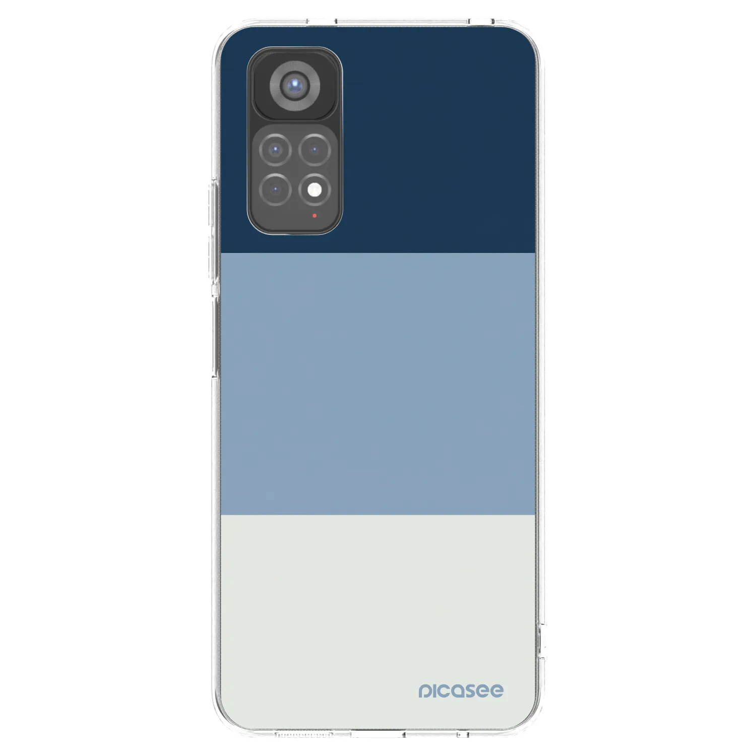 Picasee silikonska prozirna maskica za Xiaomi Redmi Note 11S 5G - Coastal Blue