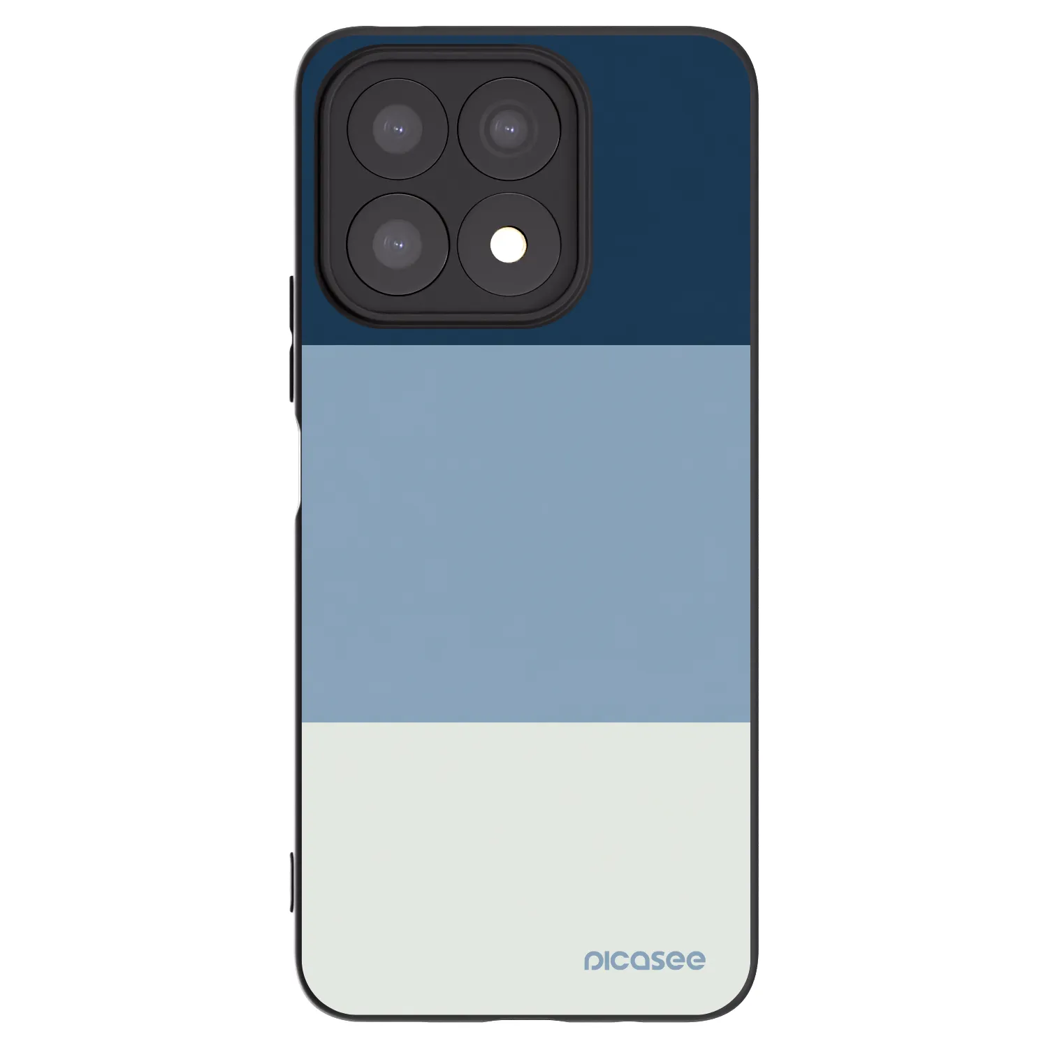 Picasee crna silikonska maskica za Honor X8a - Coastal Blue