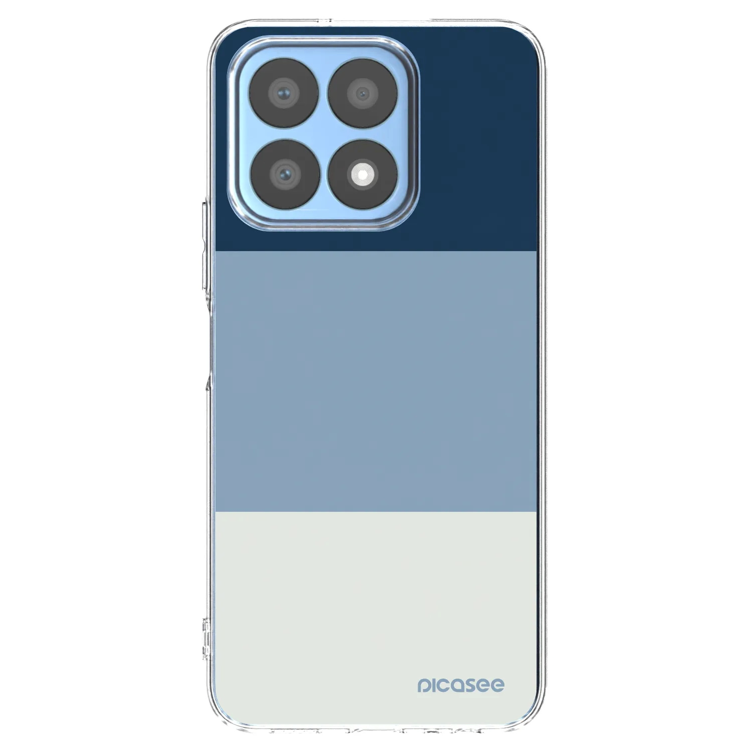 Picasee silikonska prozirna maskica za Honor X8a - Coastal Blue