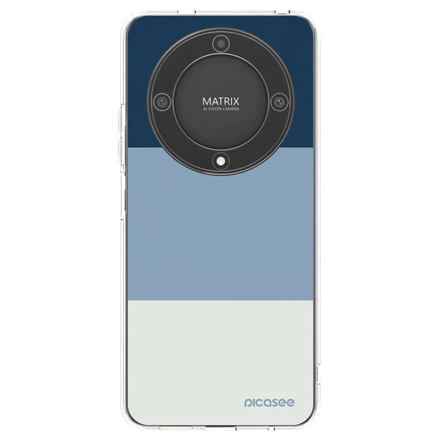 Picasee silikonska prozirna maskica za Honor Magic5 Lite 5G - Coastal Blue