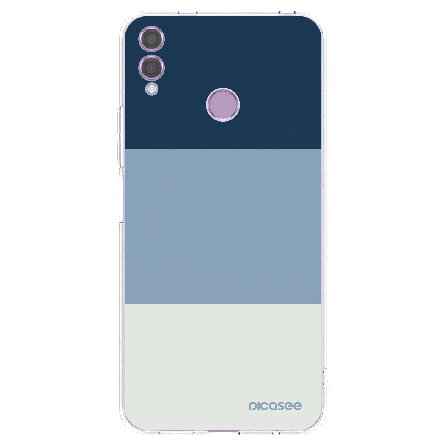 Picasee silikonska prozirna maskica za Honor 8X - Coastal Blue