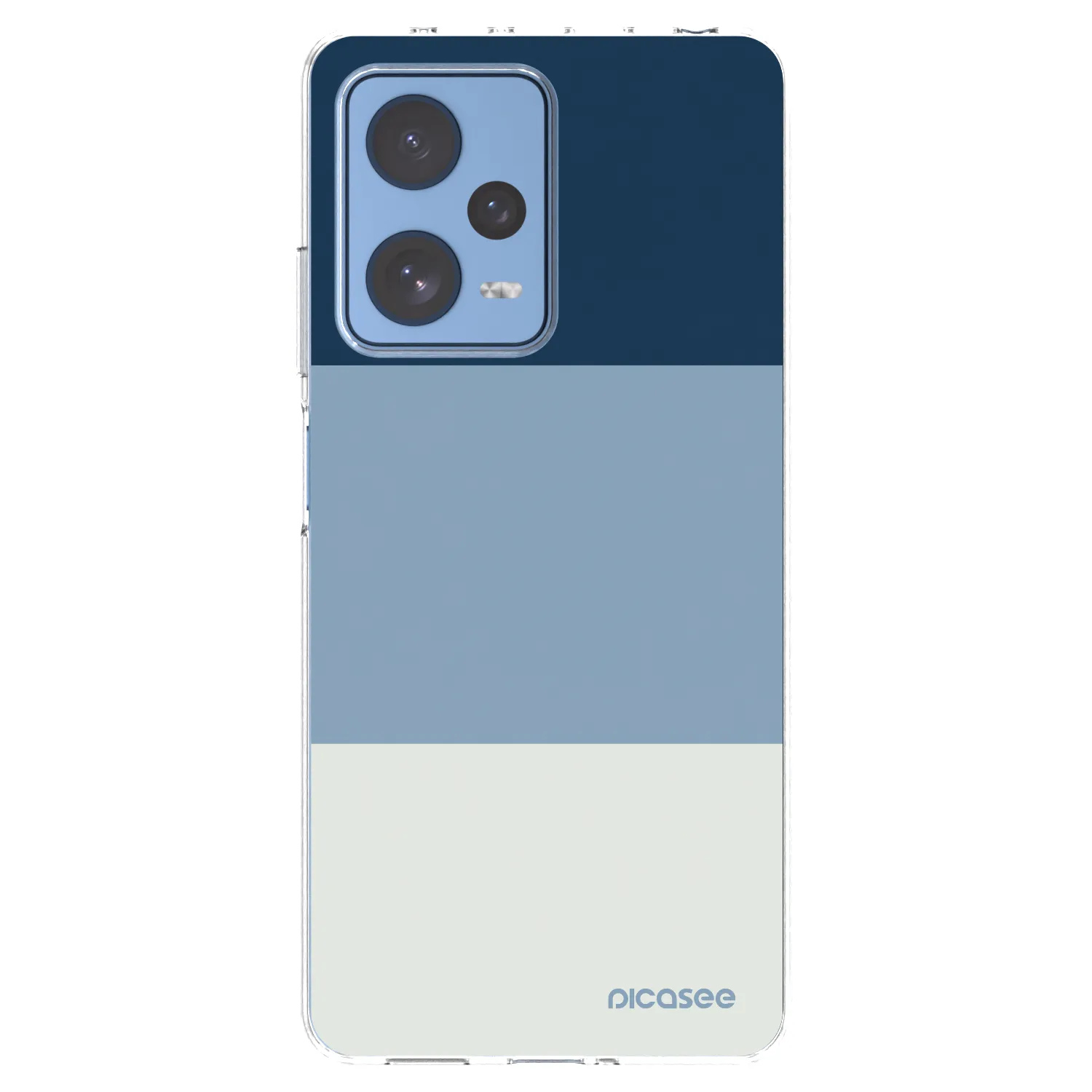 Picasee silikonska prozirna maskica za Xiaomi Redmi Note 12 Pro 5G - Coastal Blue