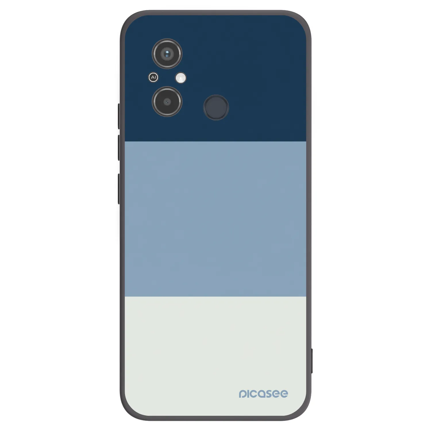 Picasee crna silikonska maskica za Xiaomi Redmi 12C - Coastal Blue
