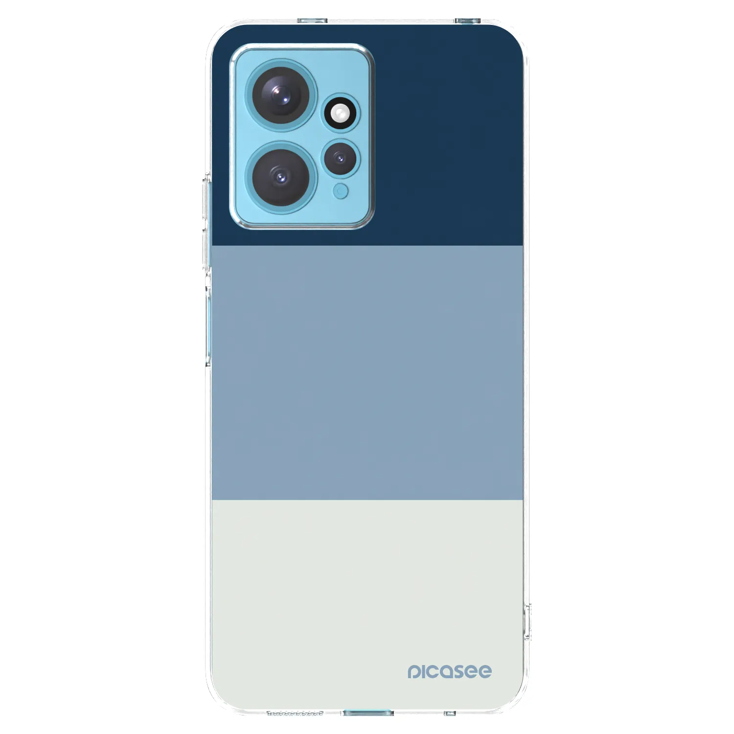 Picasee silikonska prozirna maskica za Xiaomi Redmi Note 12 4G - Coastal Blue