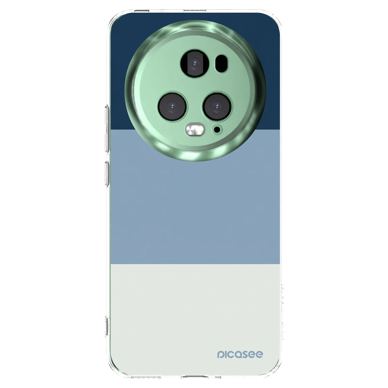 Picasee silikonska prozirna maskica za Honor Magic5 Pro - Coastal Blue