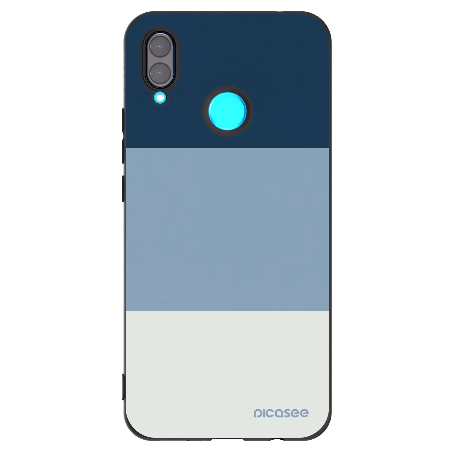 Picasee crna silikonska maskica za Huawei Nova 3 - Coastal Blue