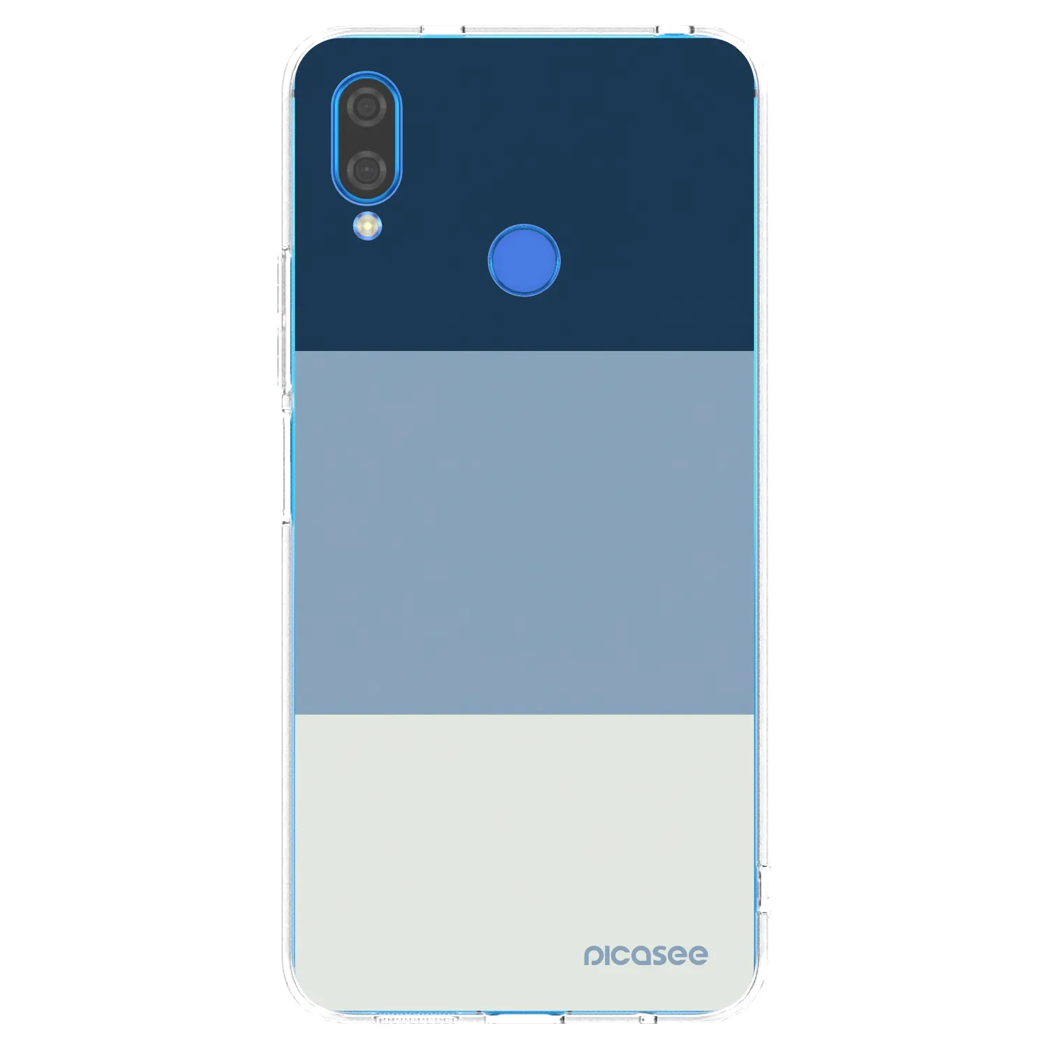 Picasee silikonska prozirna maskica za Huawei Nova 3 - Coastal Blue