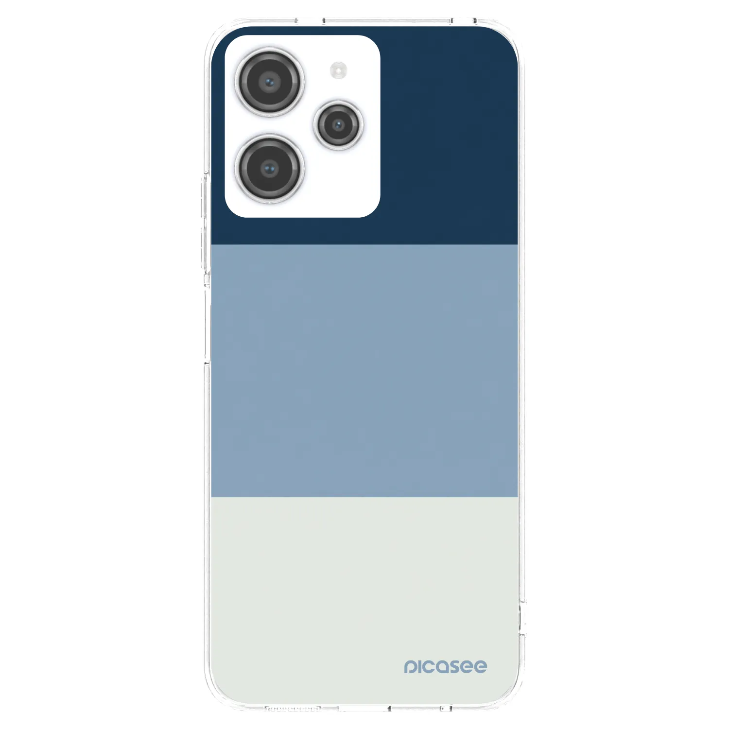 Picasee silikonska prozirna maskica za Xiaomi Redmi 12 4G - Coastal Blue