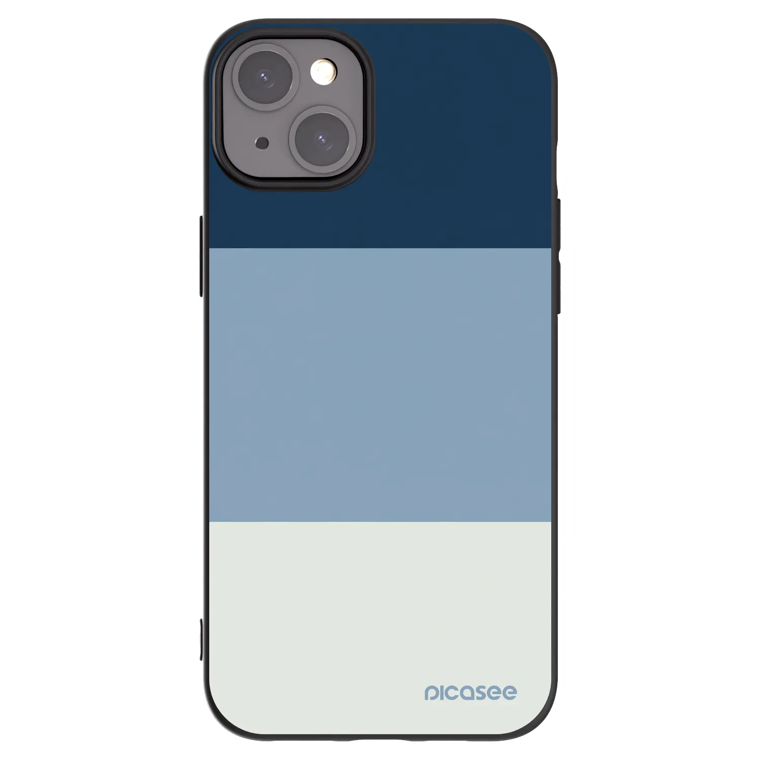Picasee crna silikonska maskica za Apple iPhone 15 Plus - Coastal Blue