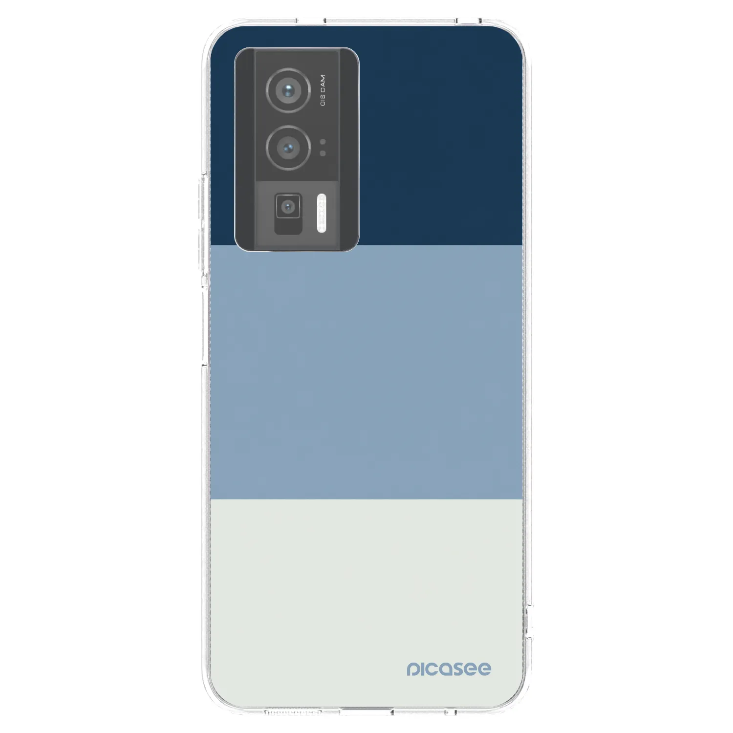 Picasee silikonska prozirna maskica za Xiaomi Poco F5 Pro 5G - Coastal Blue