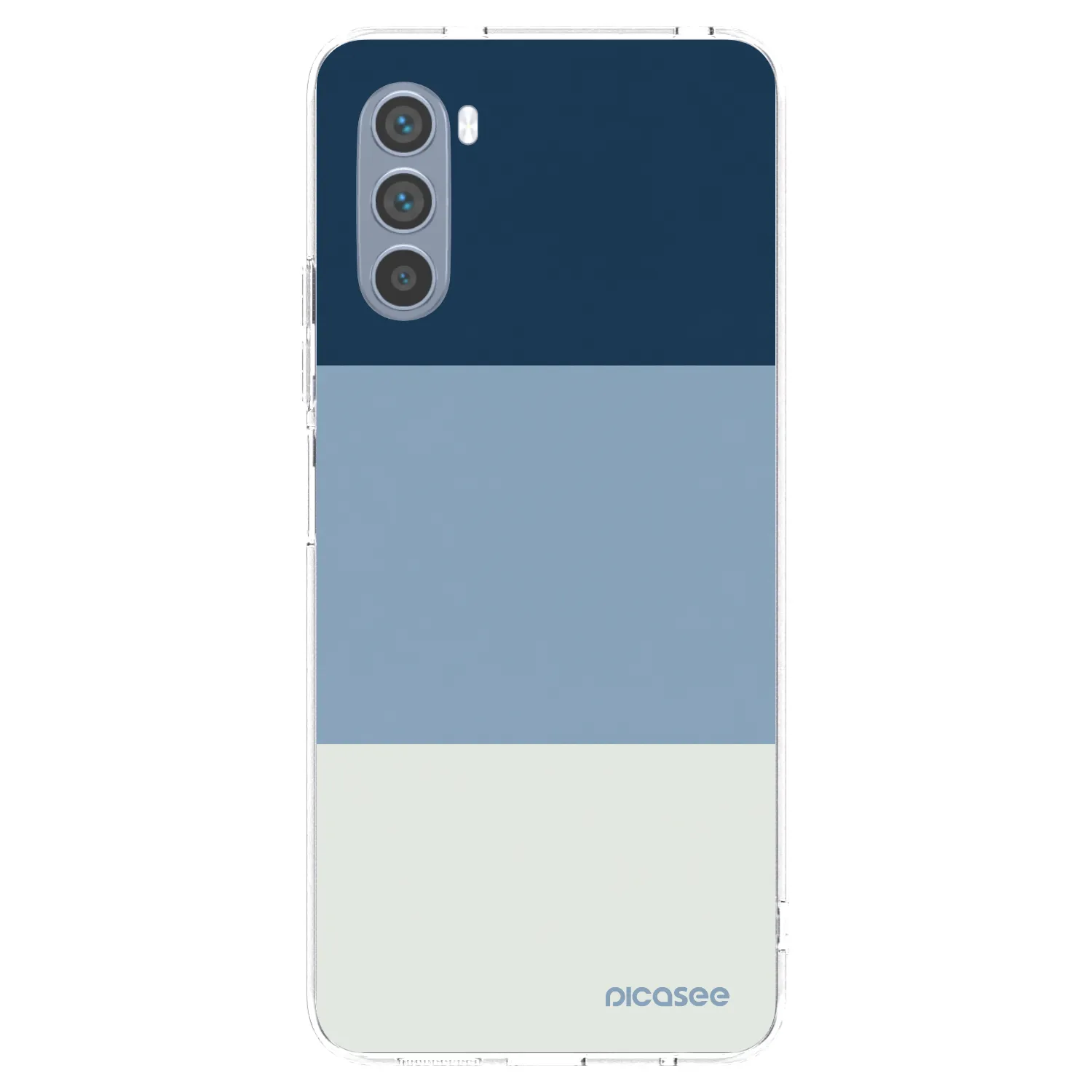 Picasee silikonska prozirna maskica za Motorola Moto G62 - Coastal Blue