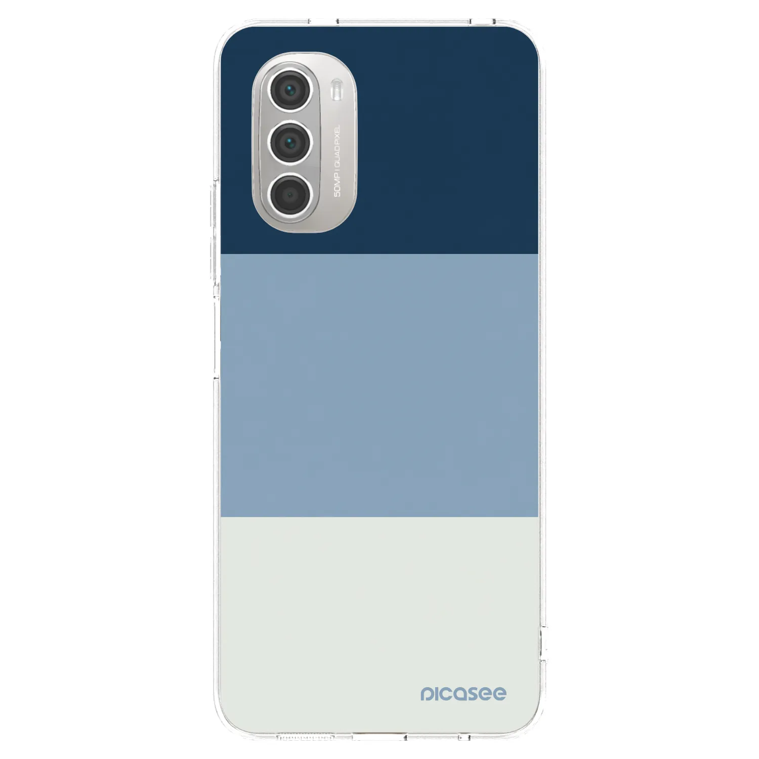 Picasee silikonska prozirna maskica za Motorola Moto G51 - Coastal Blue