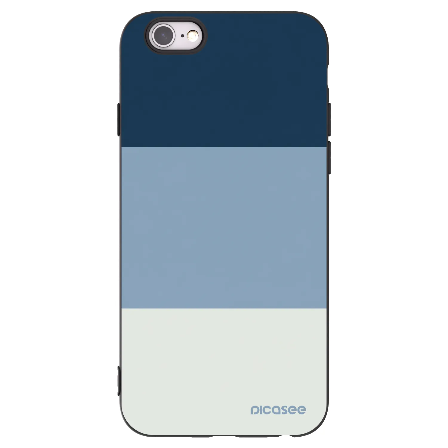 Picasee crna silikonska maskica za Apple iPhone 6/6S - Coastal Blue