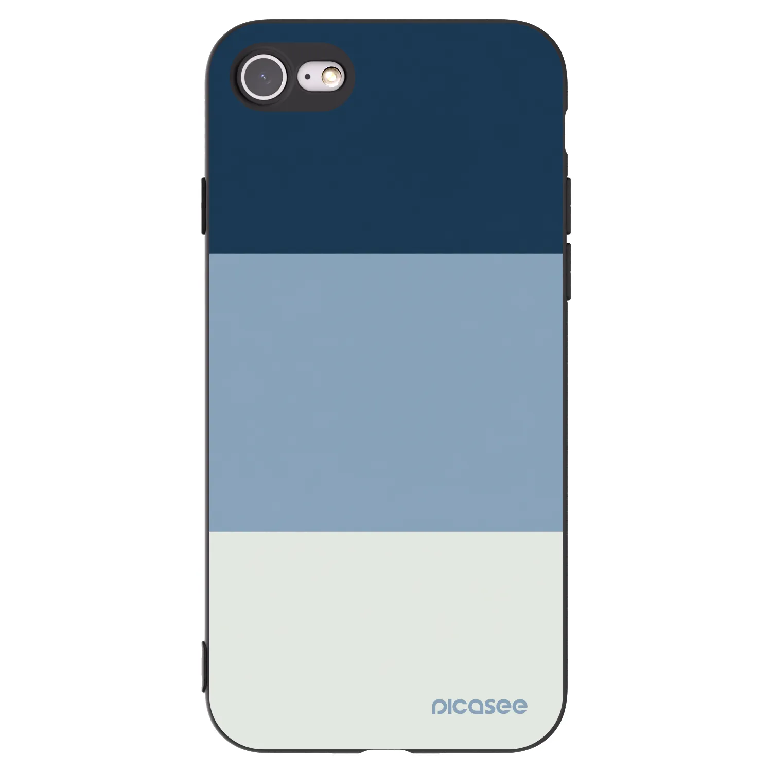 Picasee crna silikonska maskica za Apple iPhone 7 - Coastal Blue