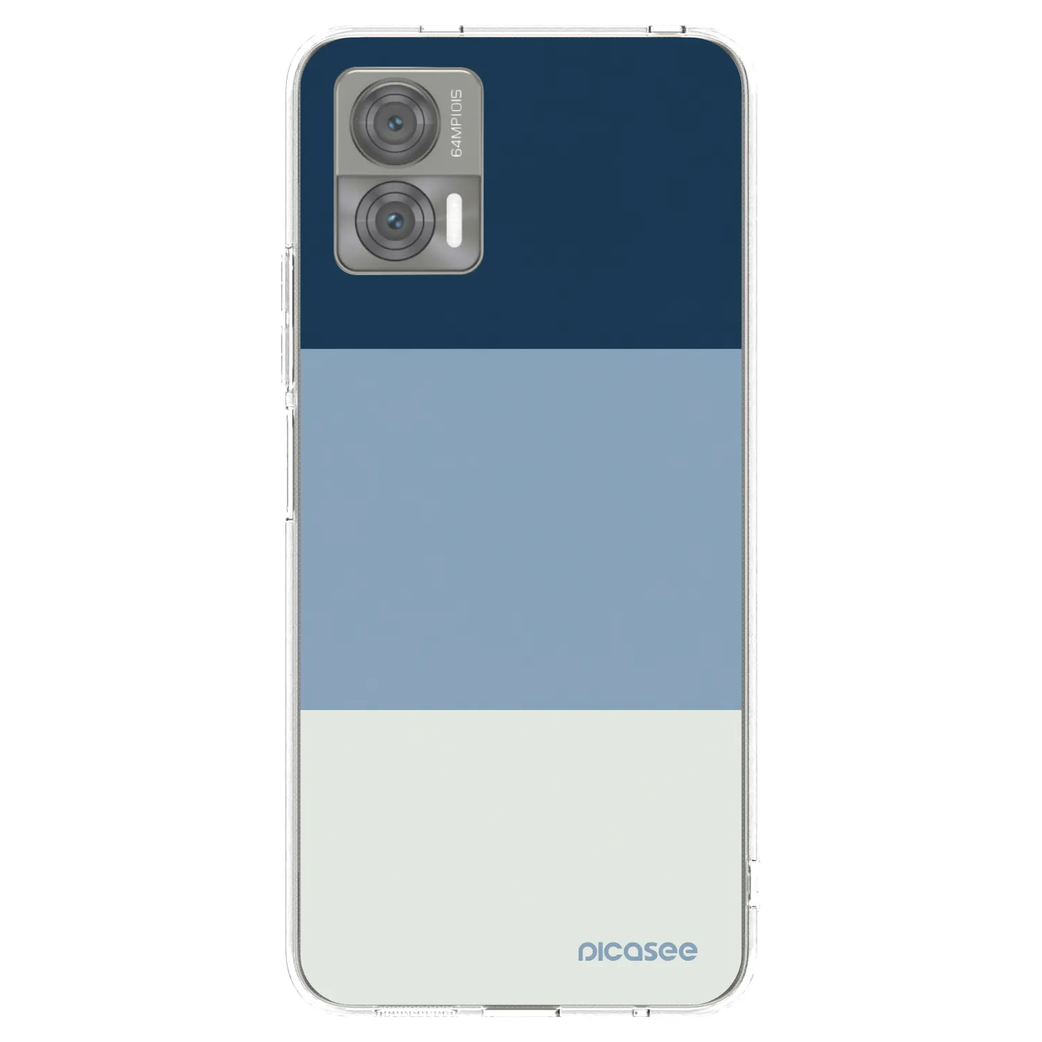 Picasee silikonska prozirna maskica za Motorola Edge 30 Neo - Coastal Blue