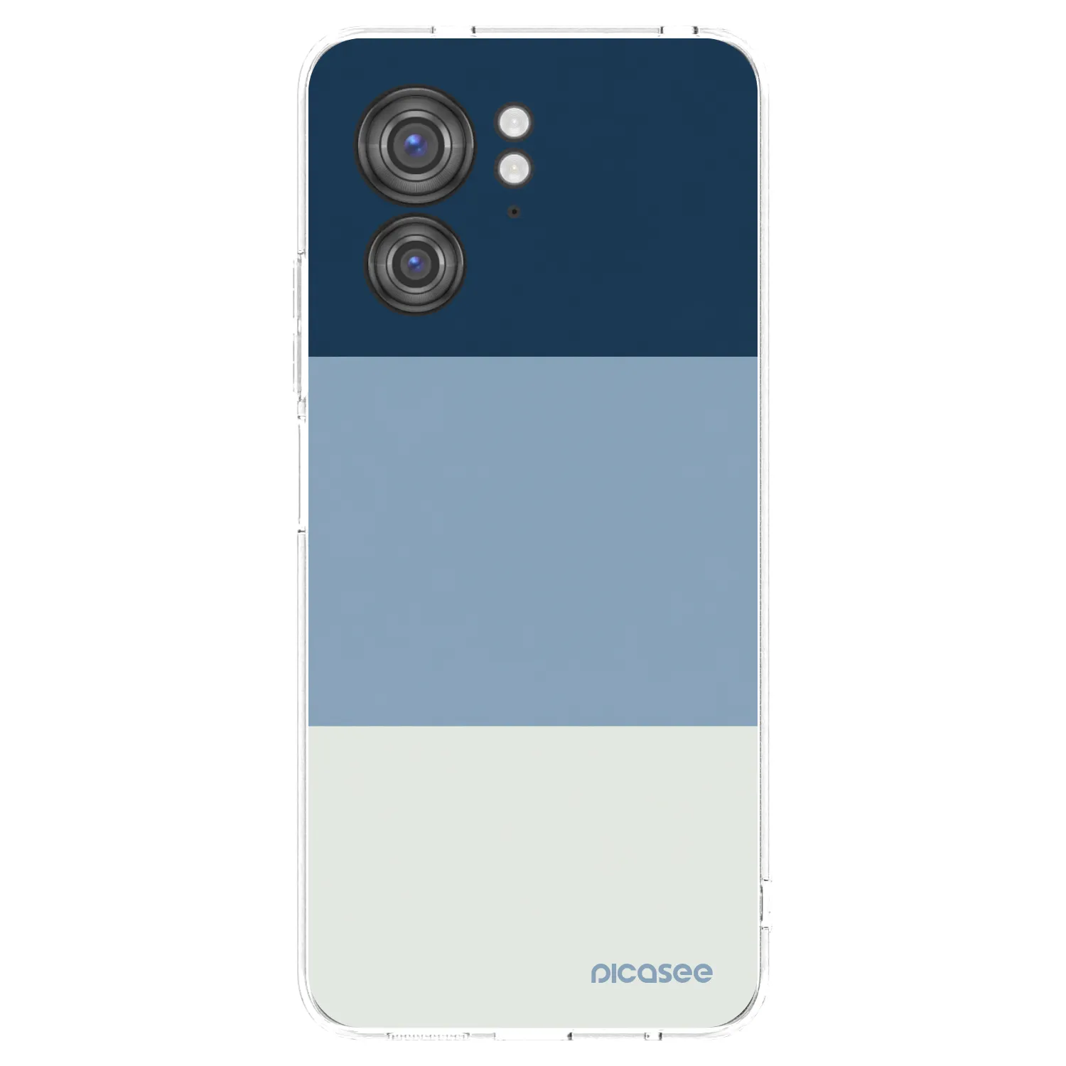Picasee silikonska prozirna maskica za Motorola Edge 40 - Coastal Blue