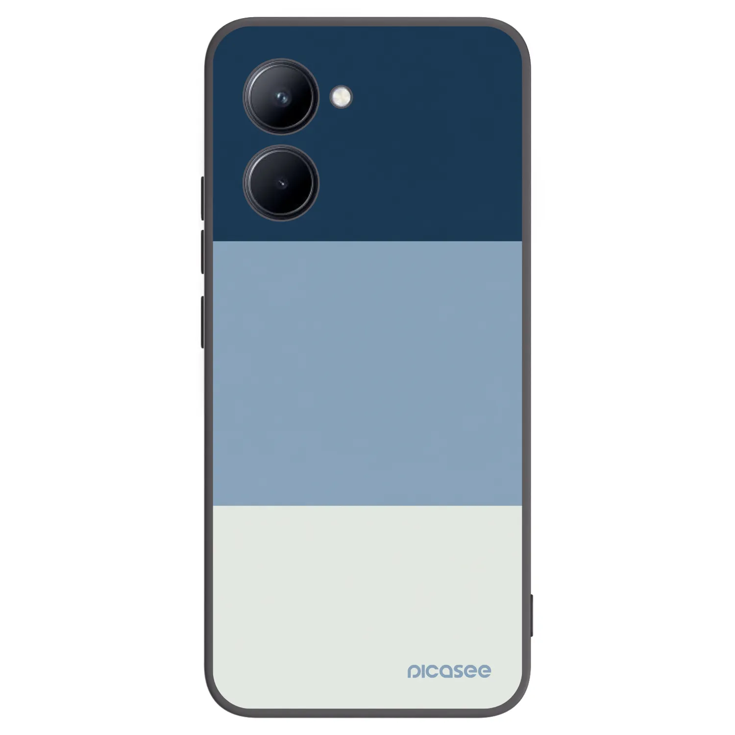 Picasee crna silikonska maskica za Realme C33 (2023) - Coastal Blue