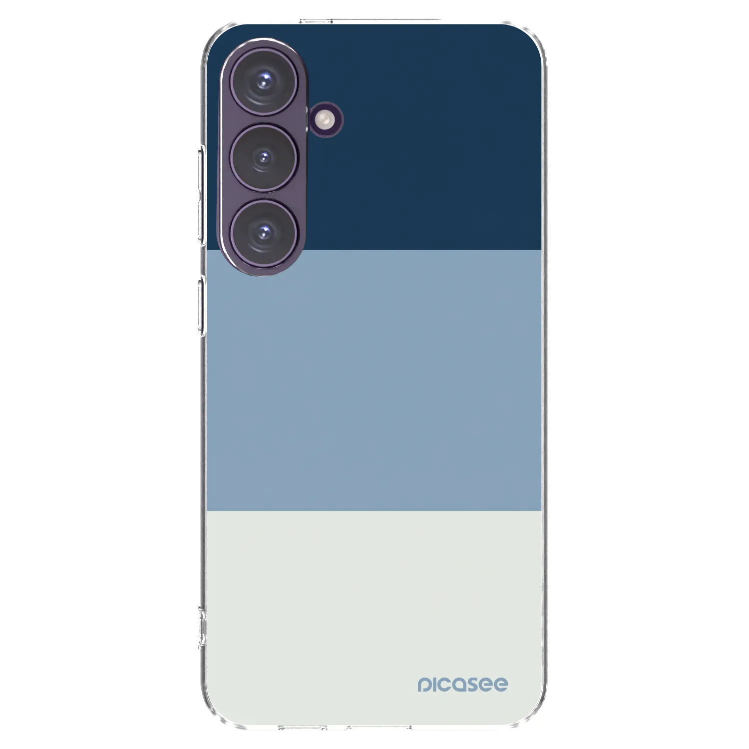 Picasee silikonska prozirna maskica za Samsung Galaxy S24+ S926B 5G - Coastal Blue