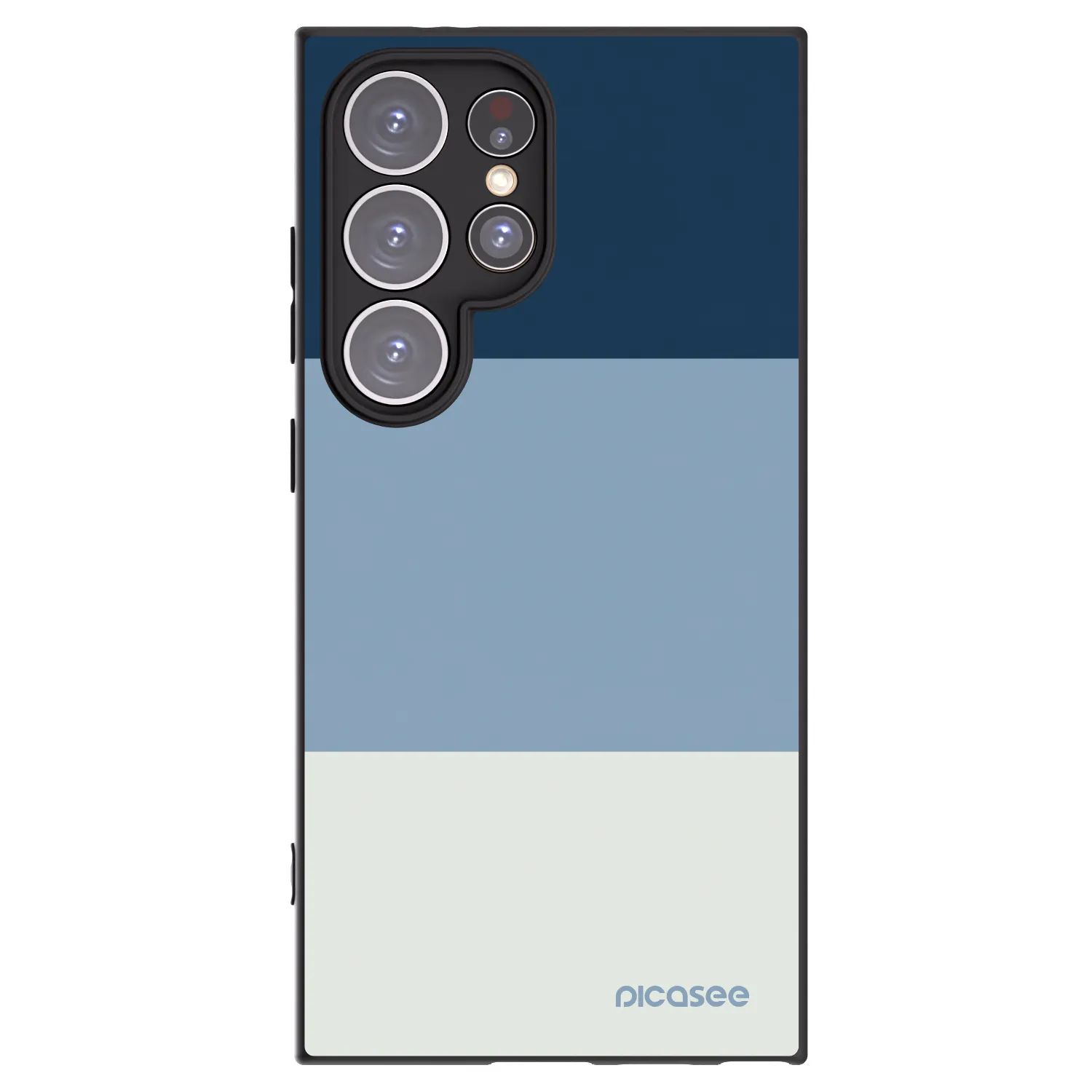 Picasee crna silikonska maskica za Samsung Galaxy S24 Ultra S928B 5G - Coastal Blue