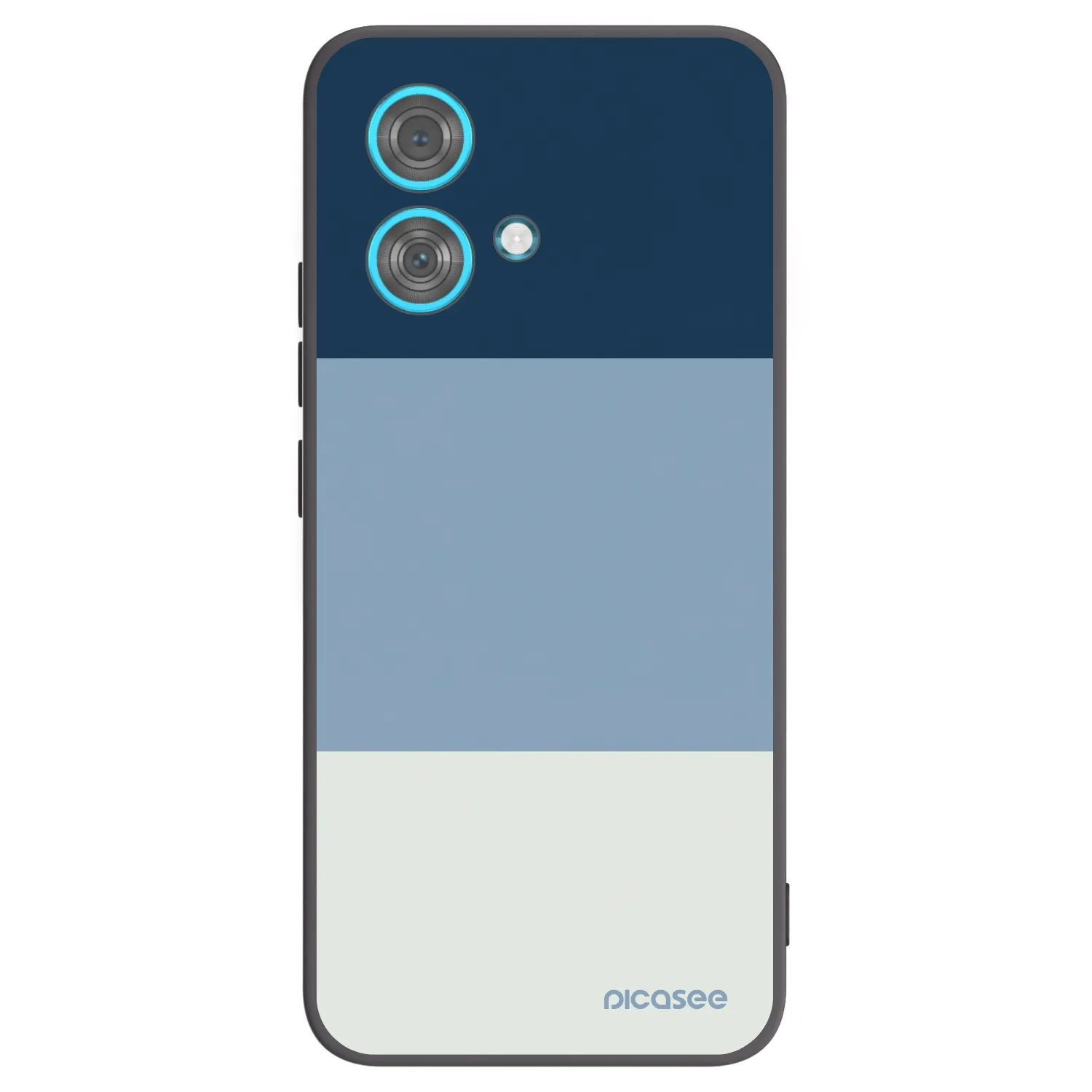 Picasee crna silikonska maskica za Motorola Edge 40 Neo - Coastal Blue