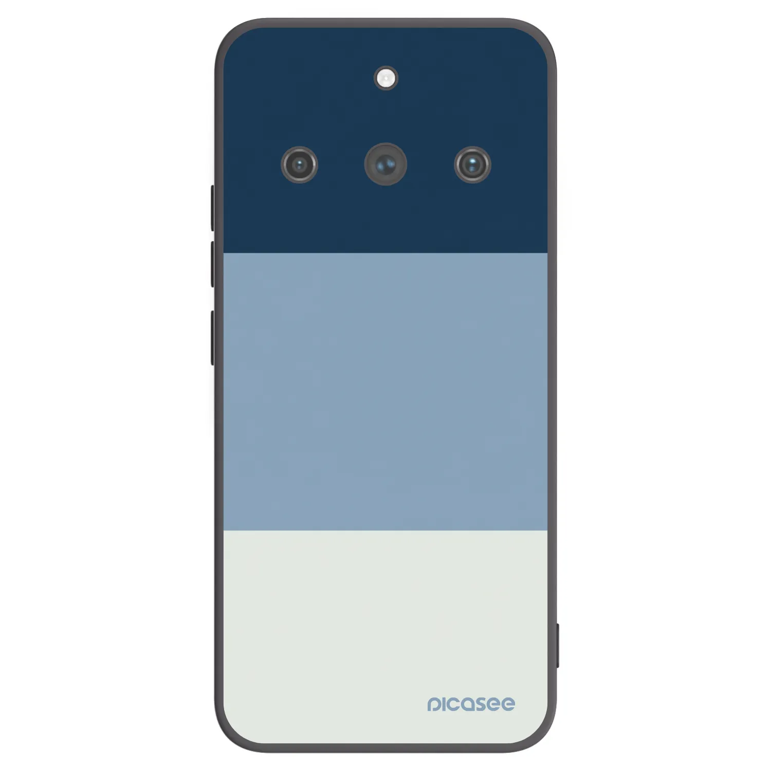Picasee crna silikonska maskica za Realme 11 Pro+ - Coastal Blue