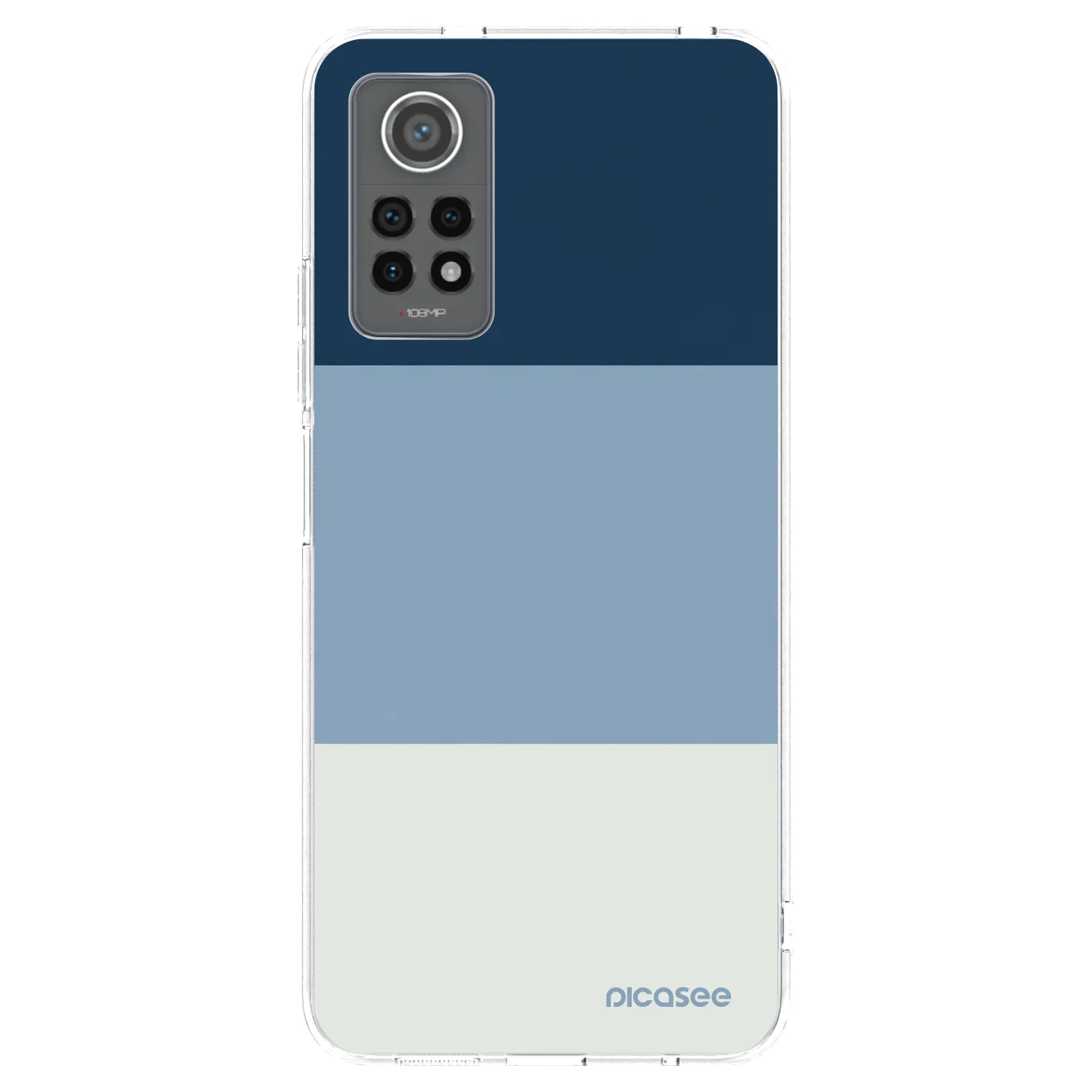 Picasee silikonska prozirna maskica za Xiaomi Redmi Note 12 Pro 4G - Coastal Blue