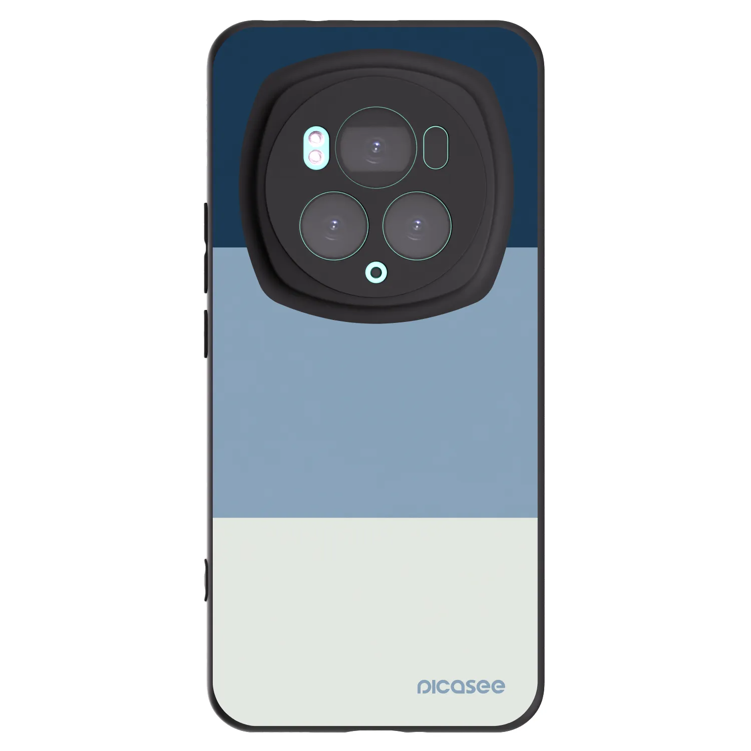 Picasee crna silikonska maskica za Honor Magic6 Pro - Coastal Blue
