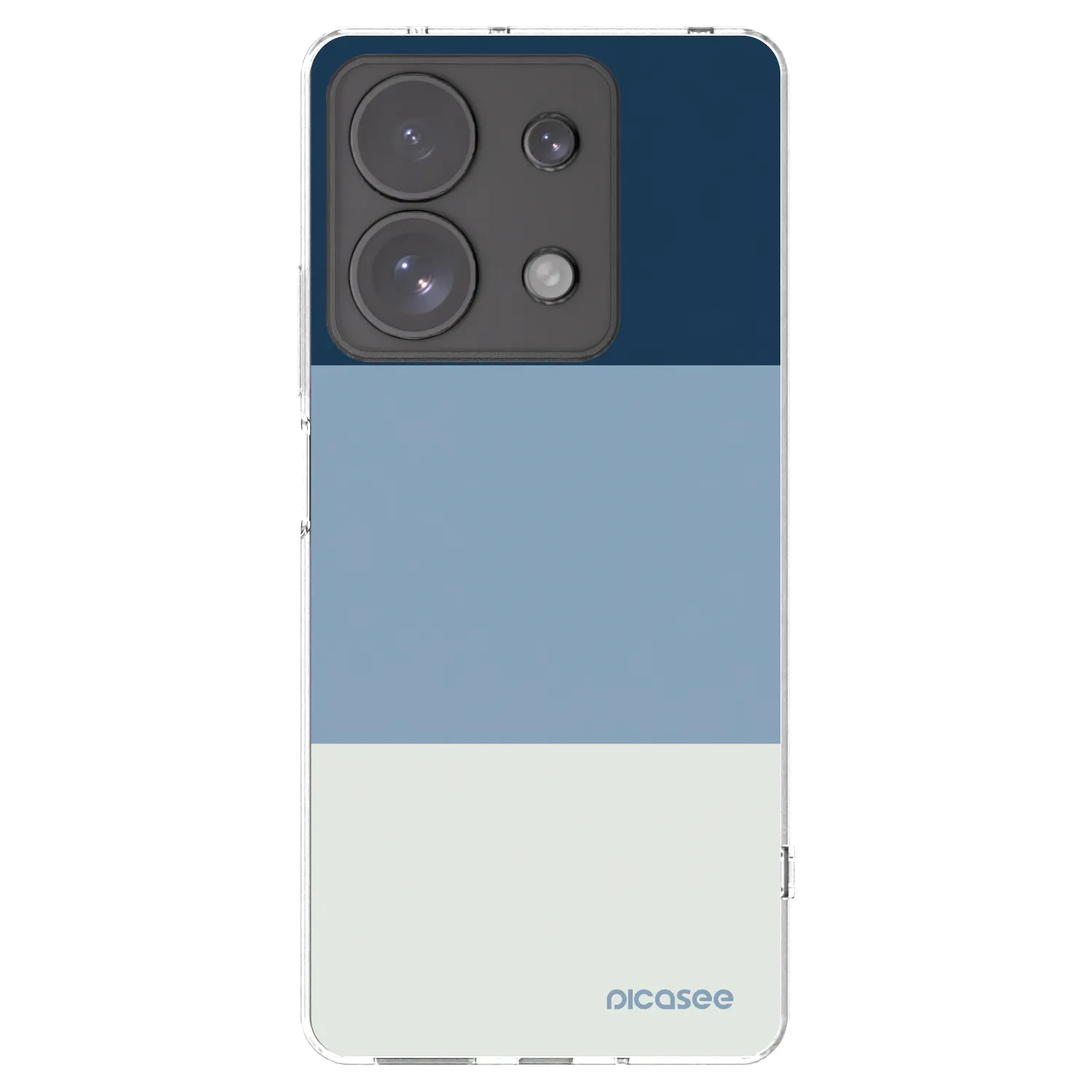 Picasee silikonska prozirna maskica za Xiaomi Redmi Note 13 Pro 4G - Coastal Blue