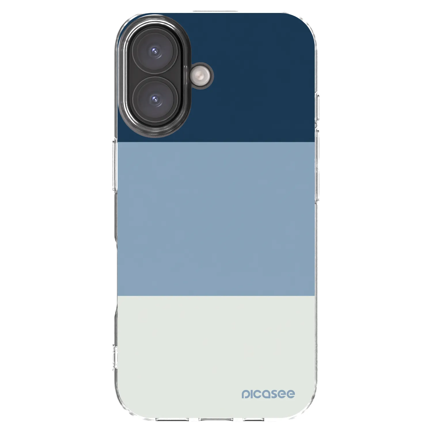 Picasee silikonska prozirna maskica za Apple iPhone 16 - Coastal Blue